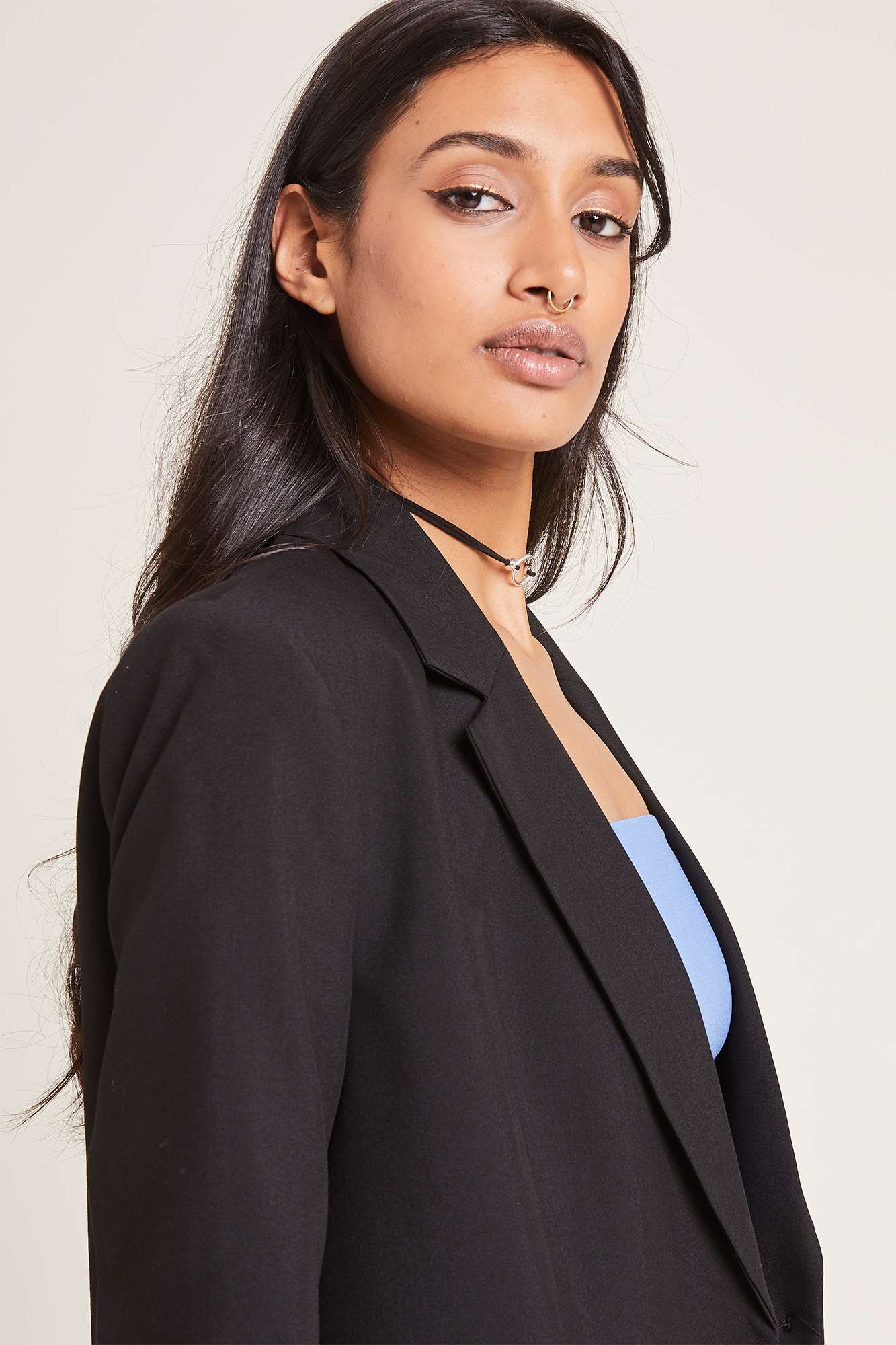 Veste blazer oversize noir - Pimkie