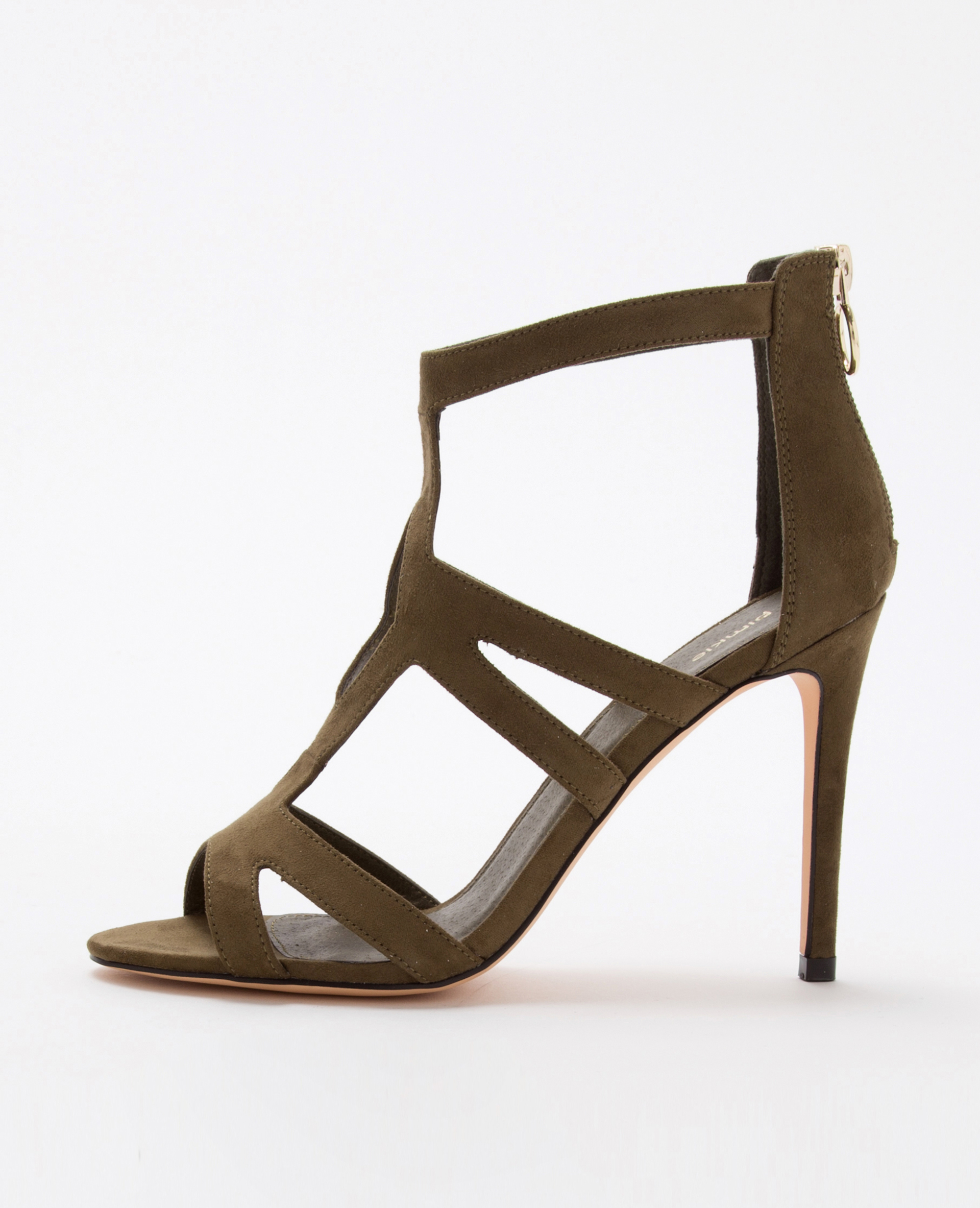 sandale a talon verte