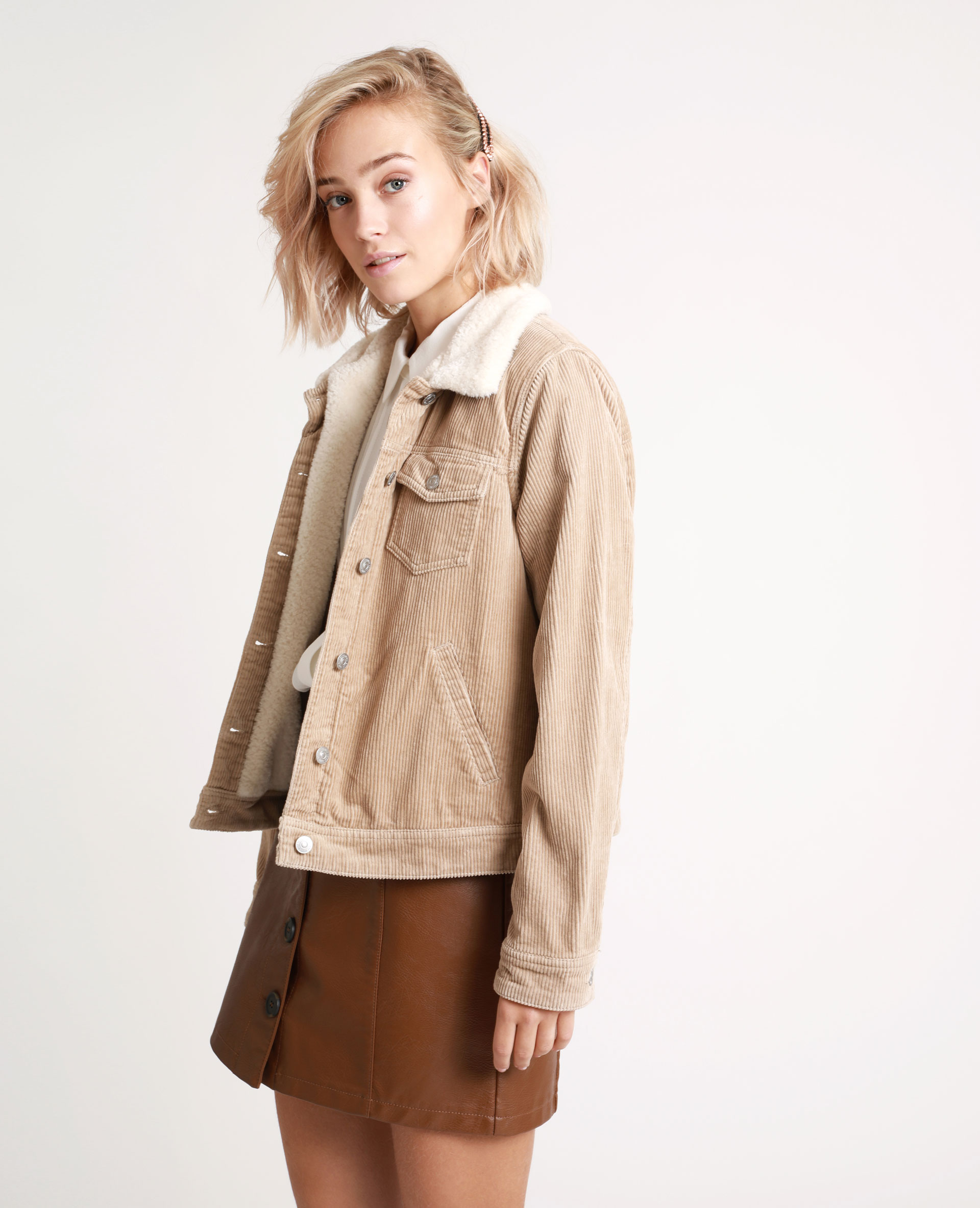 Veste femme hotsell col mouton