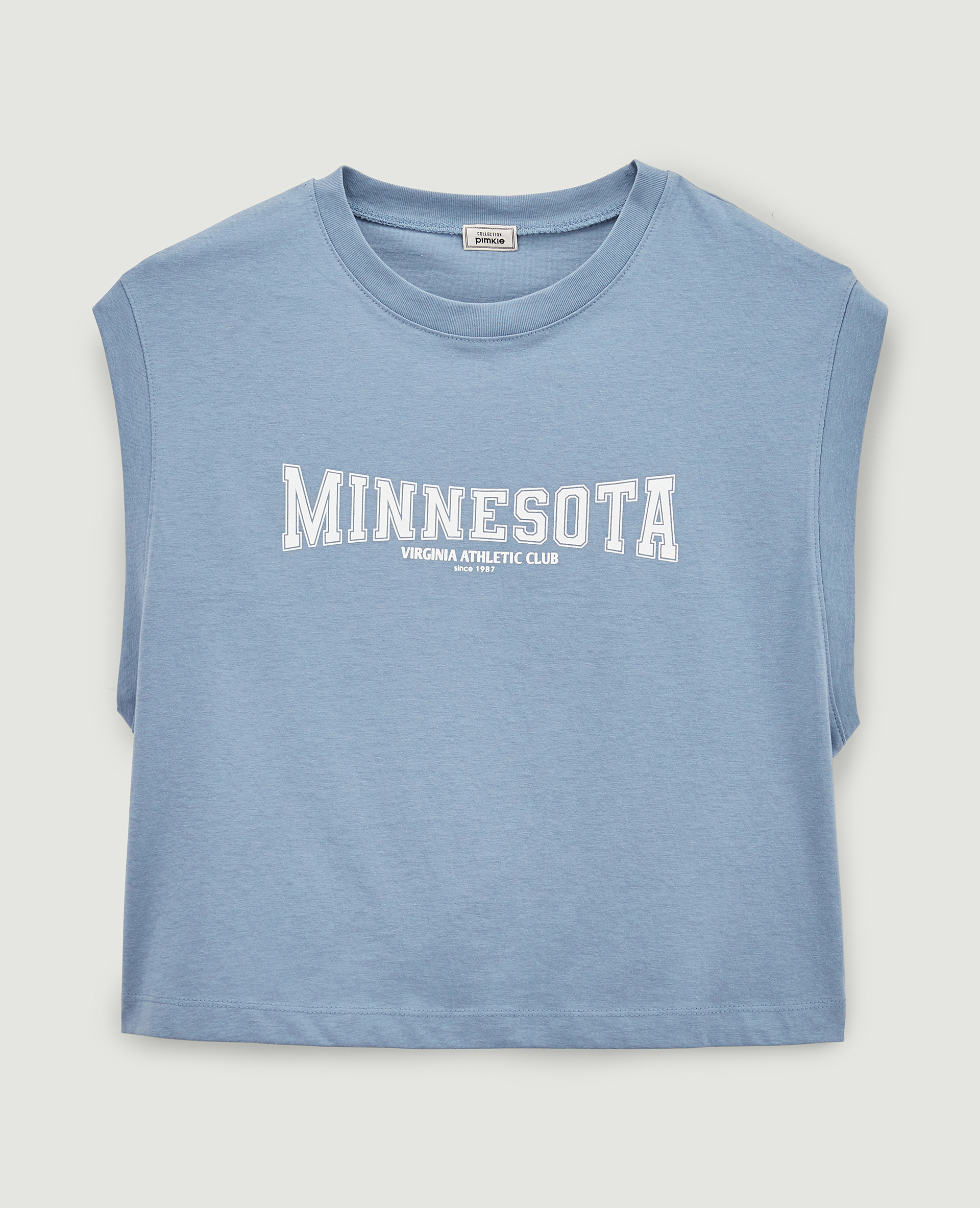 T-shirt sans manches bleu foncé - Pimkie