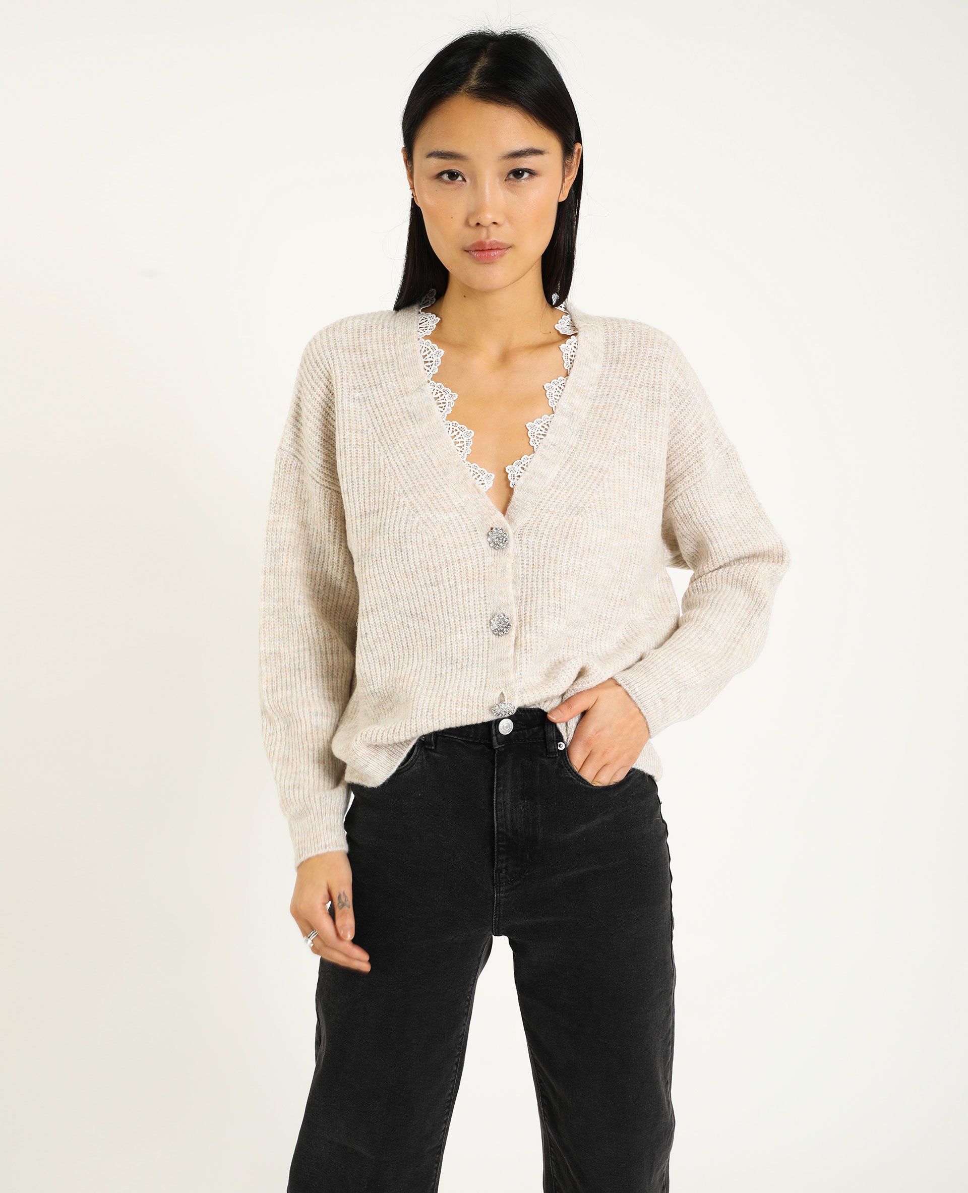 Gilet dentelle best sale