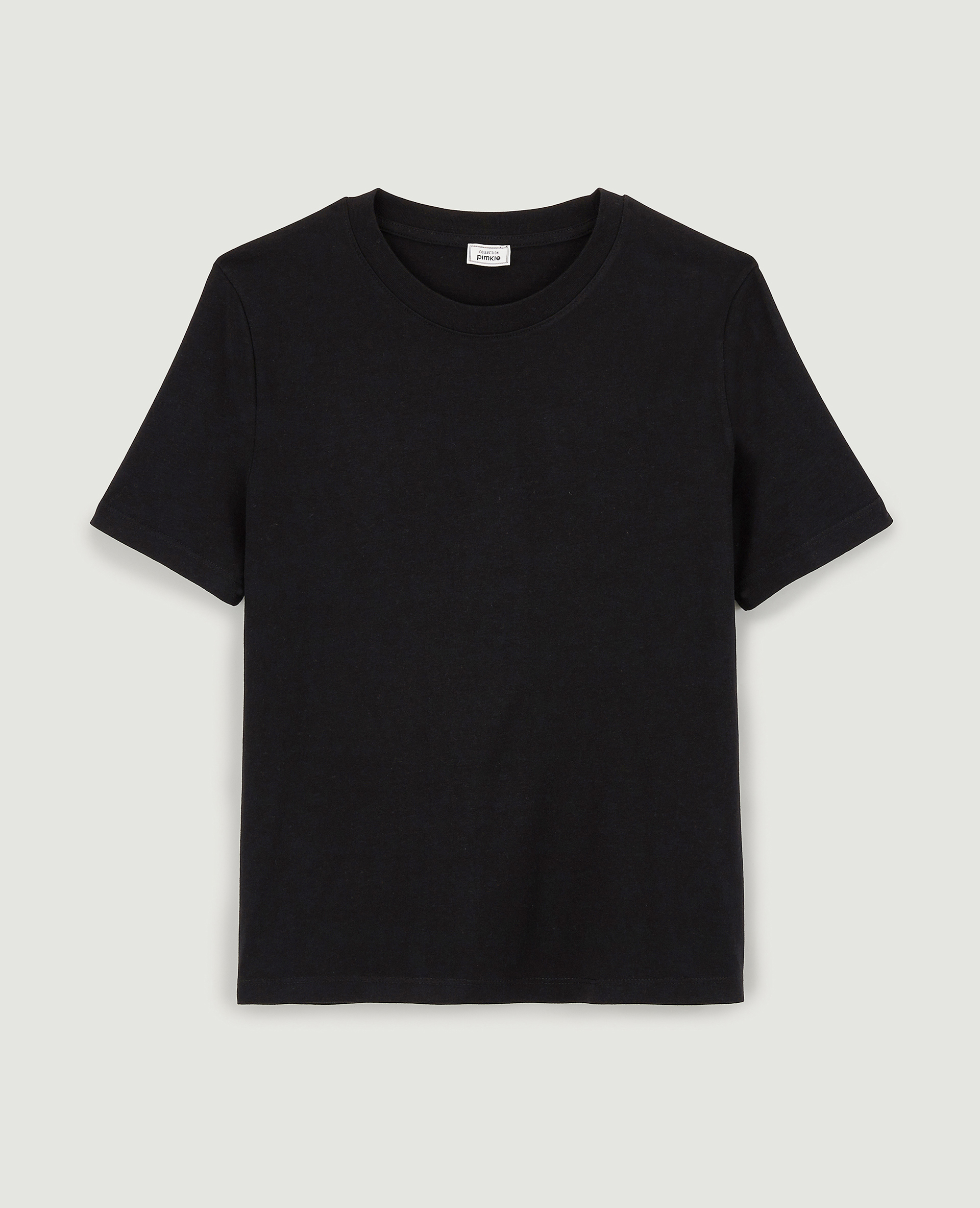 T-shirt col rond basique noir - Pimkie