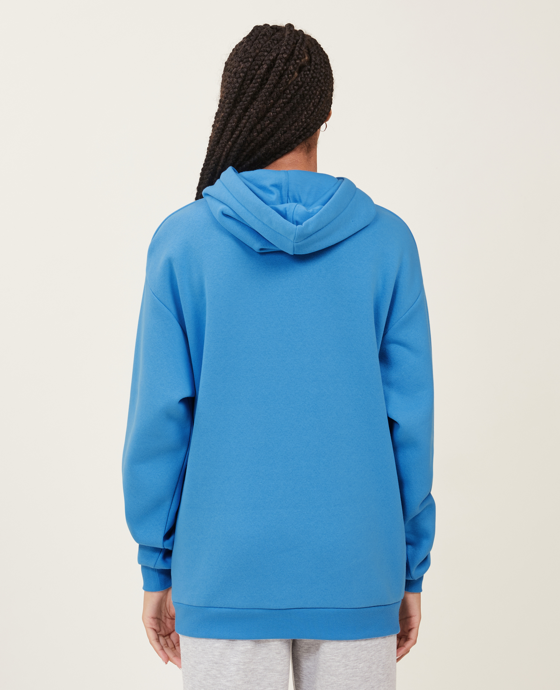 Sweat capuche oversize bleu - Pimkie