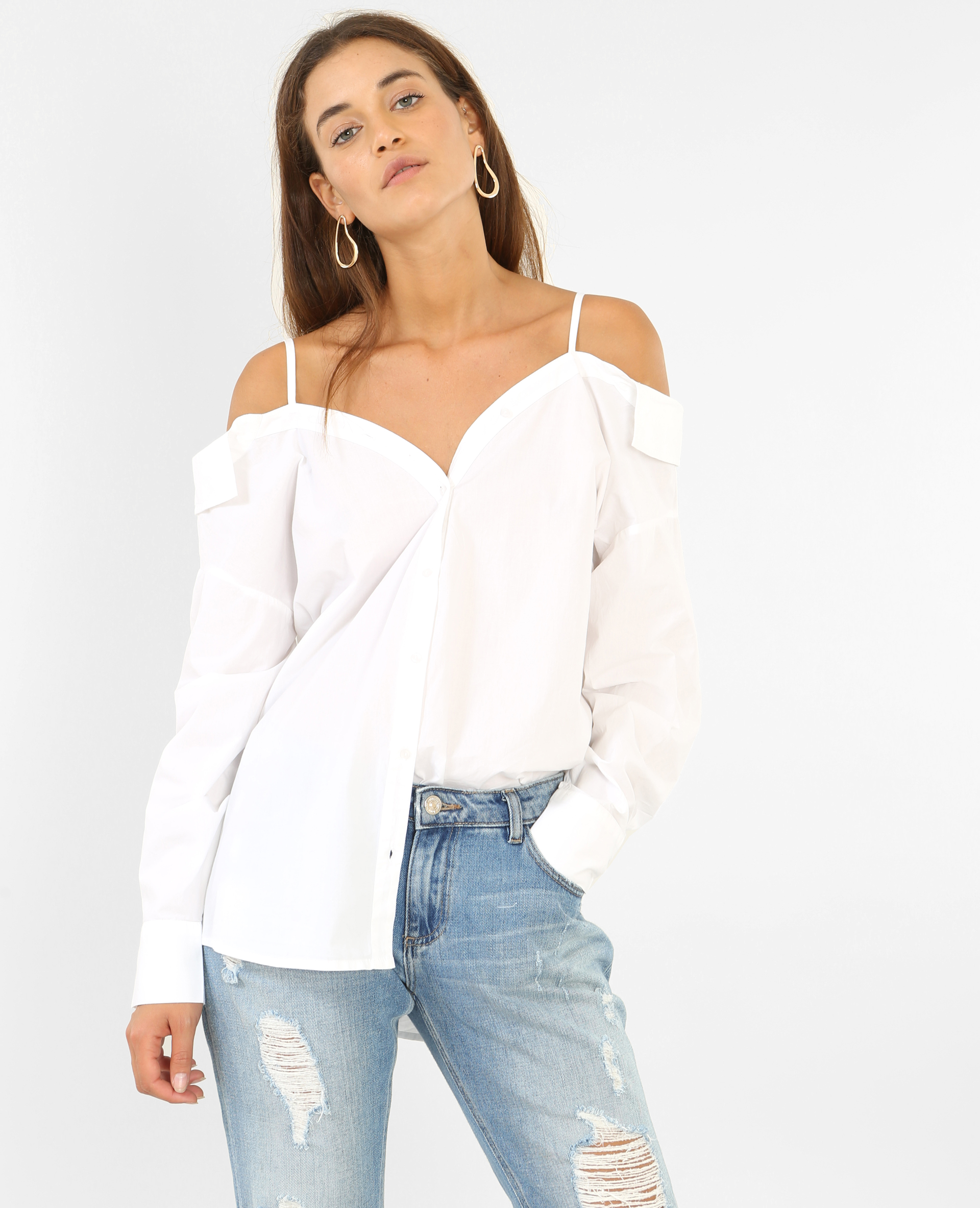Chemise 2025 épaules dénudées