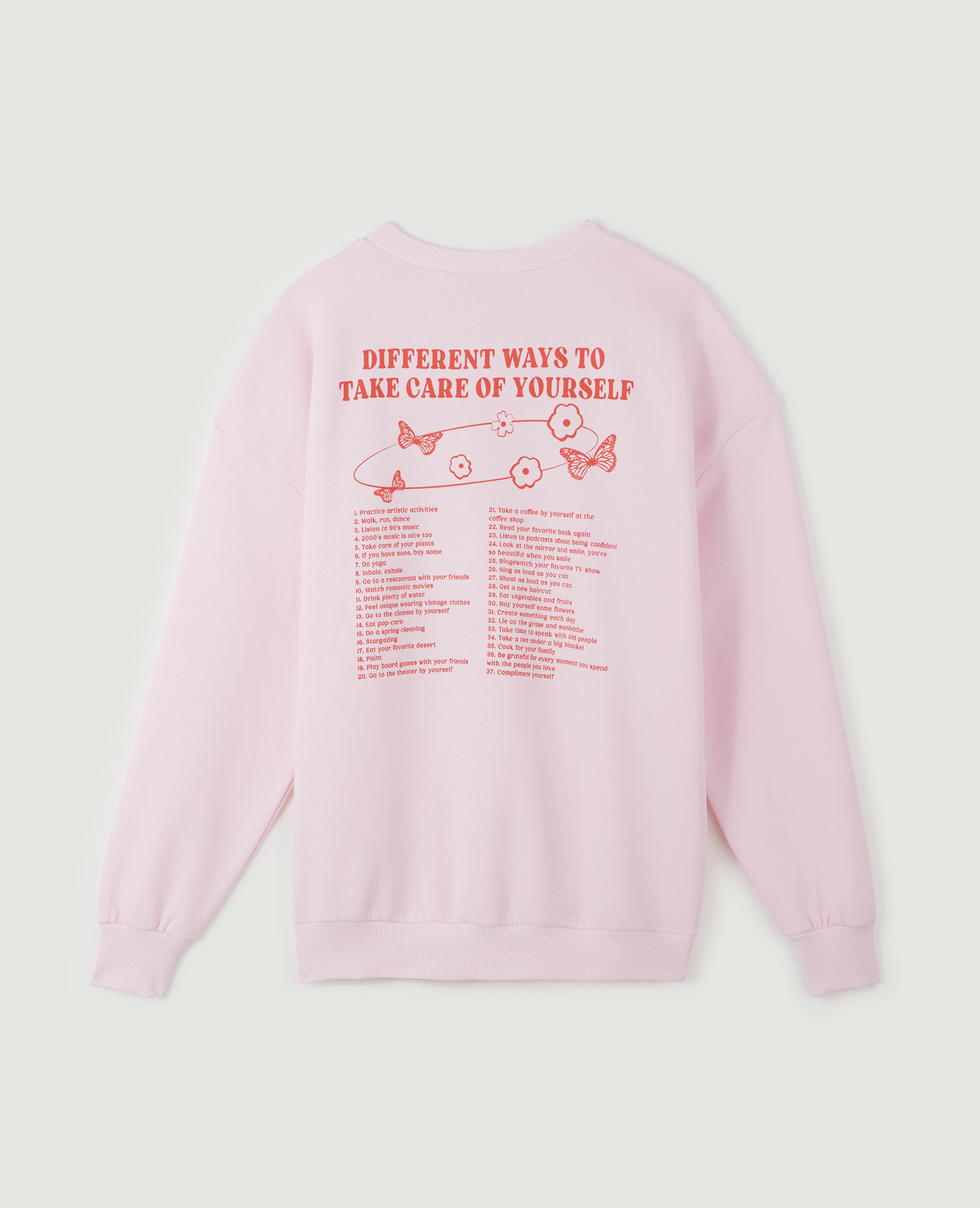 Sweat oversize col rond lilas - Pimkie