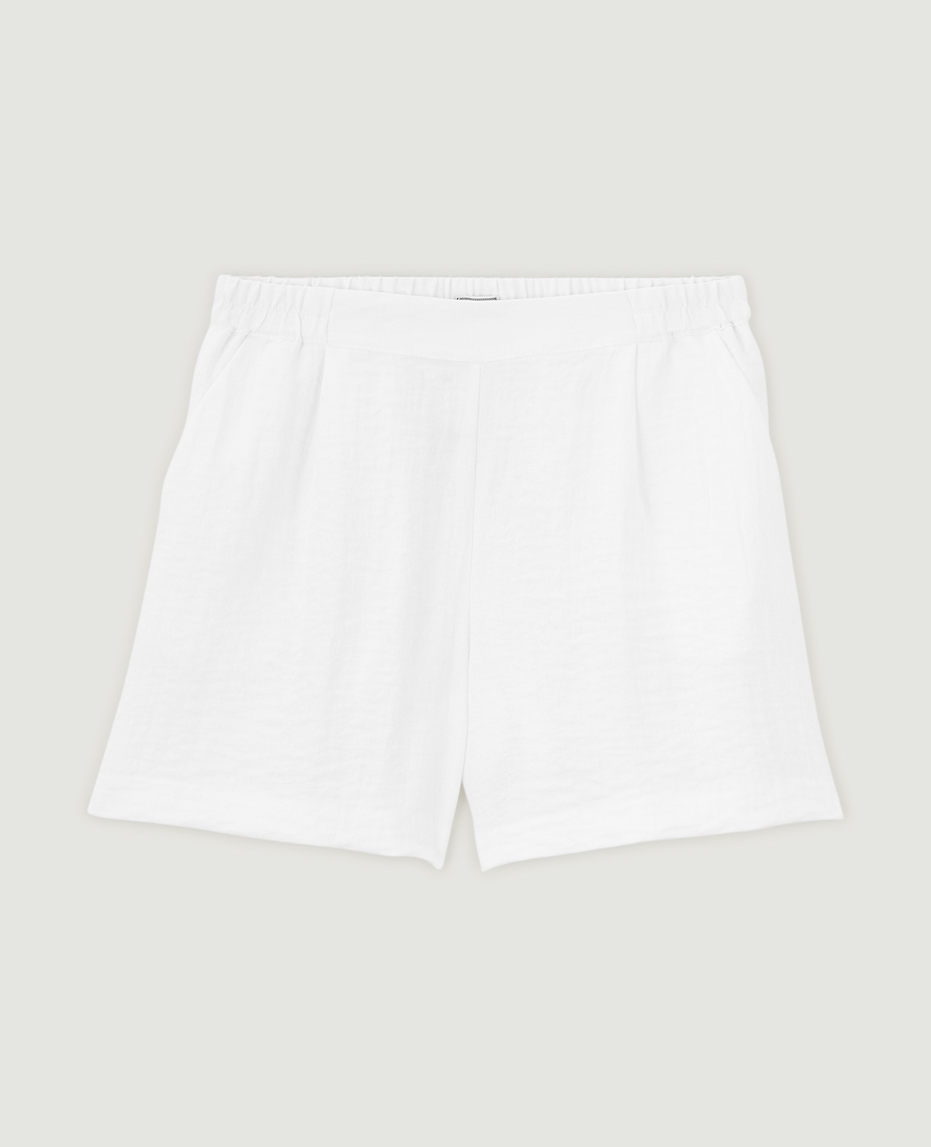 Short fluide effet lin blanc - Pimkie