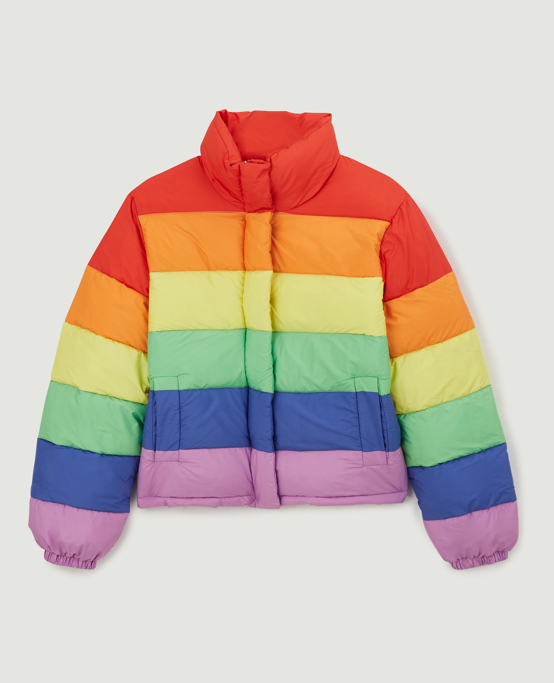 Doudoune oversize multicolore orange - Pimkie