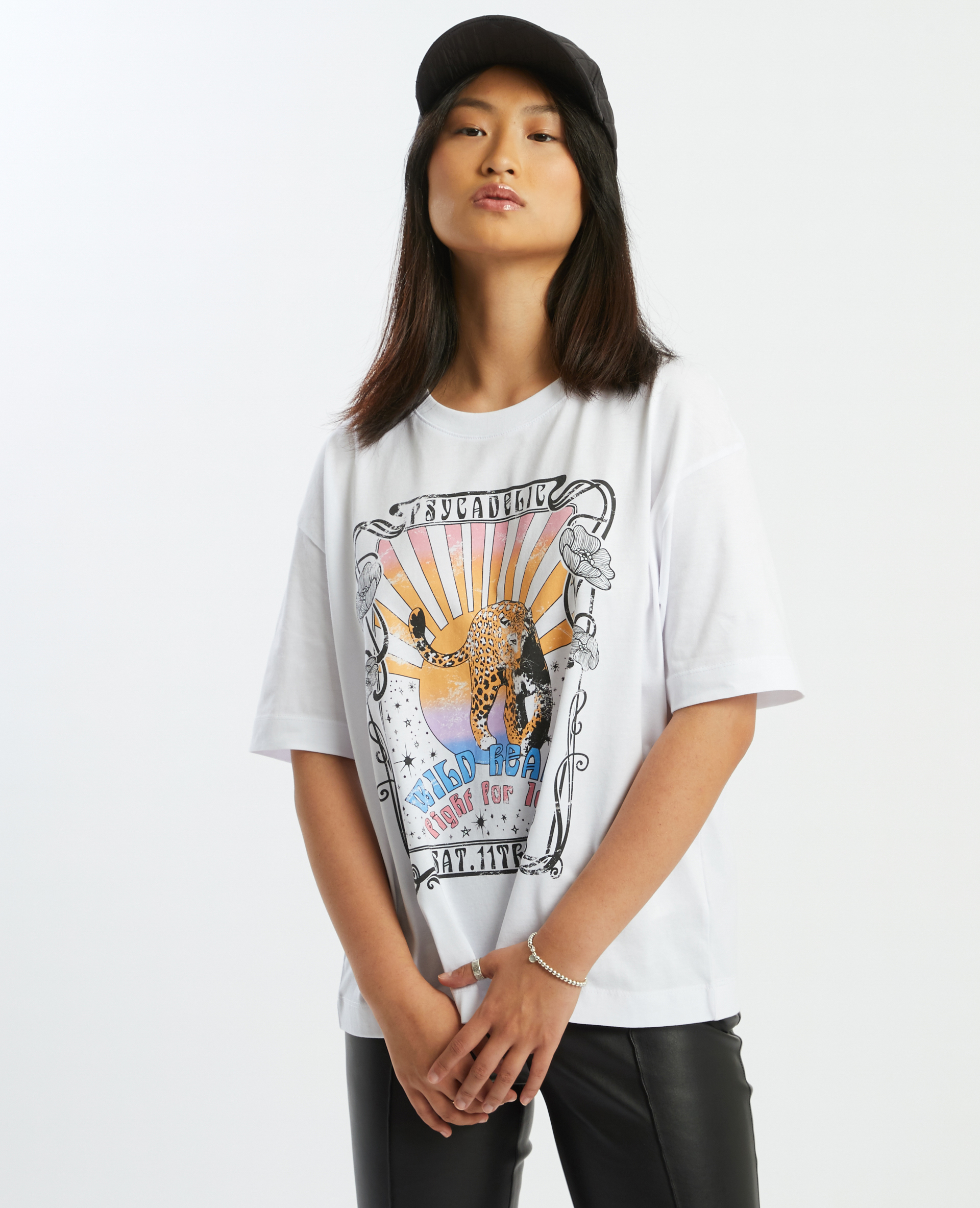 Tee shirt best sale oversize femme imprimé