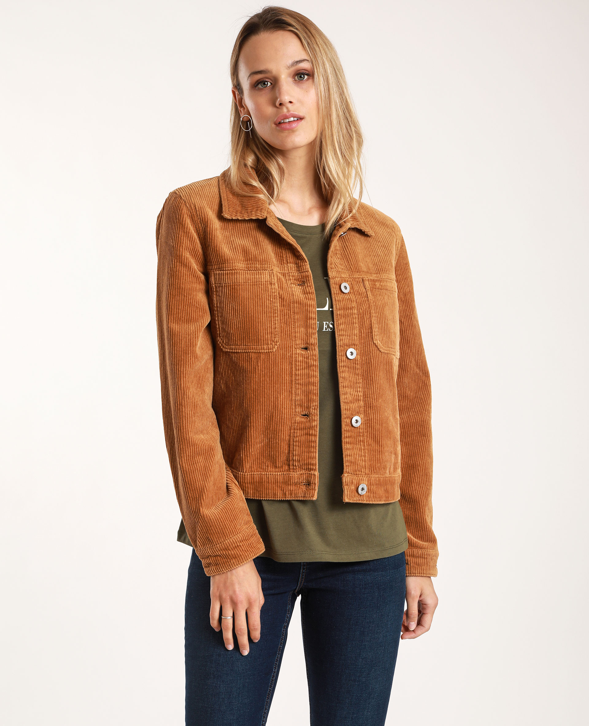 Veste femme best sale en velours cotelé