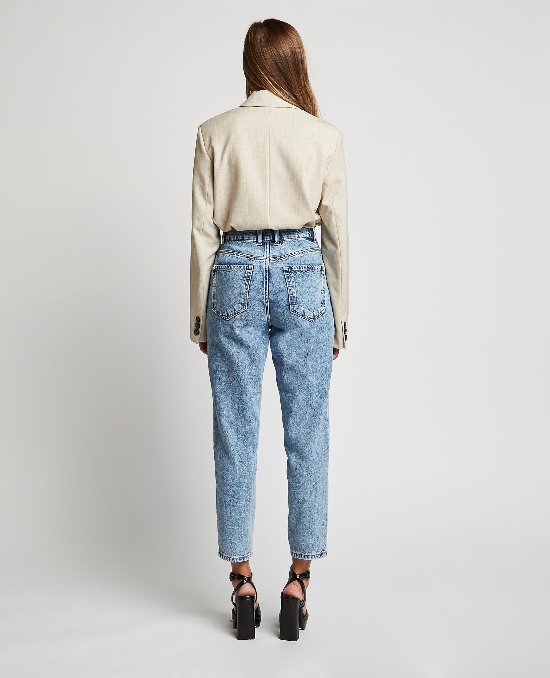 Jean mom taille haute bleu - Pimkie