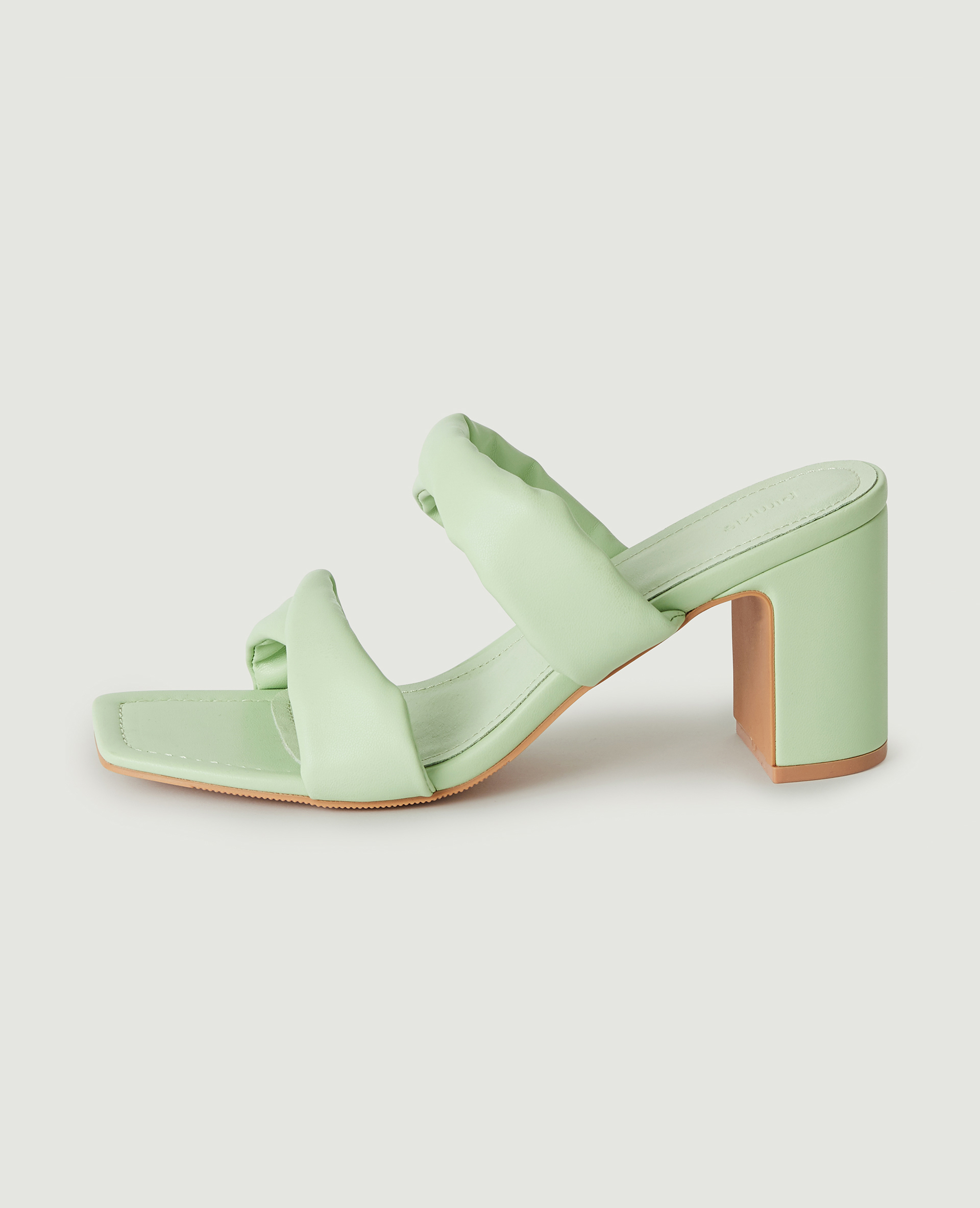 Mules à talons vert anis - Pimkie