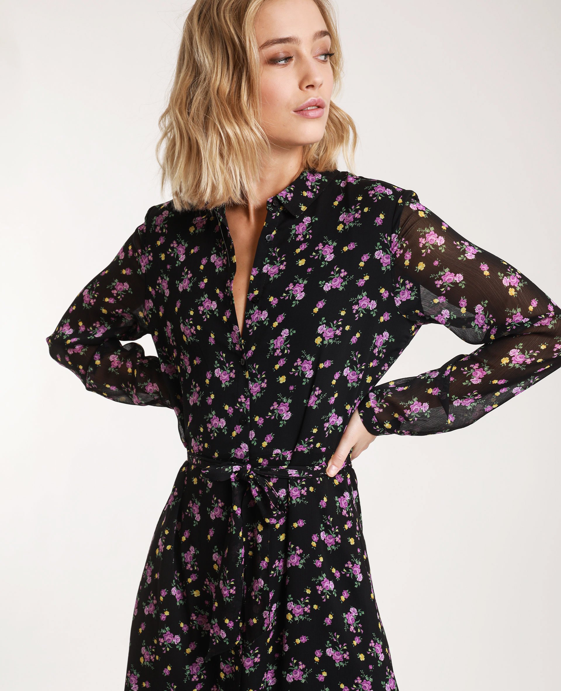 Robe a fleurs longue best sale