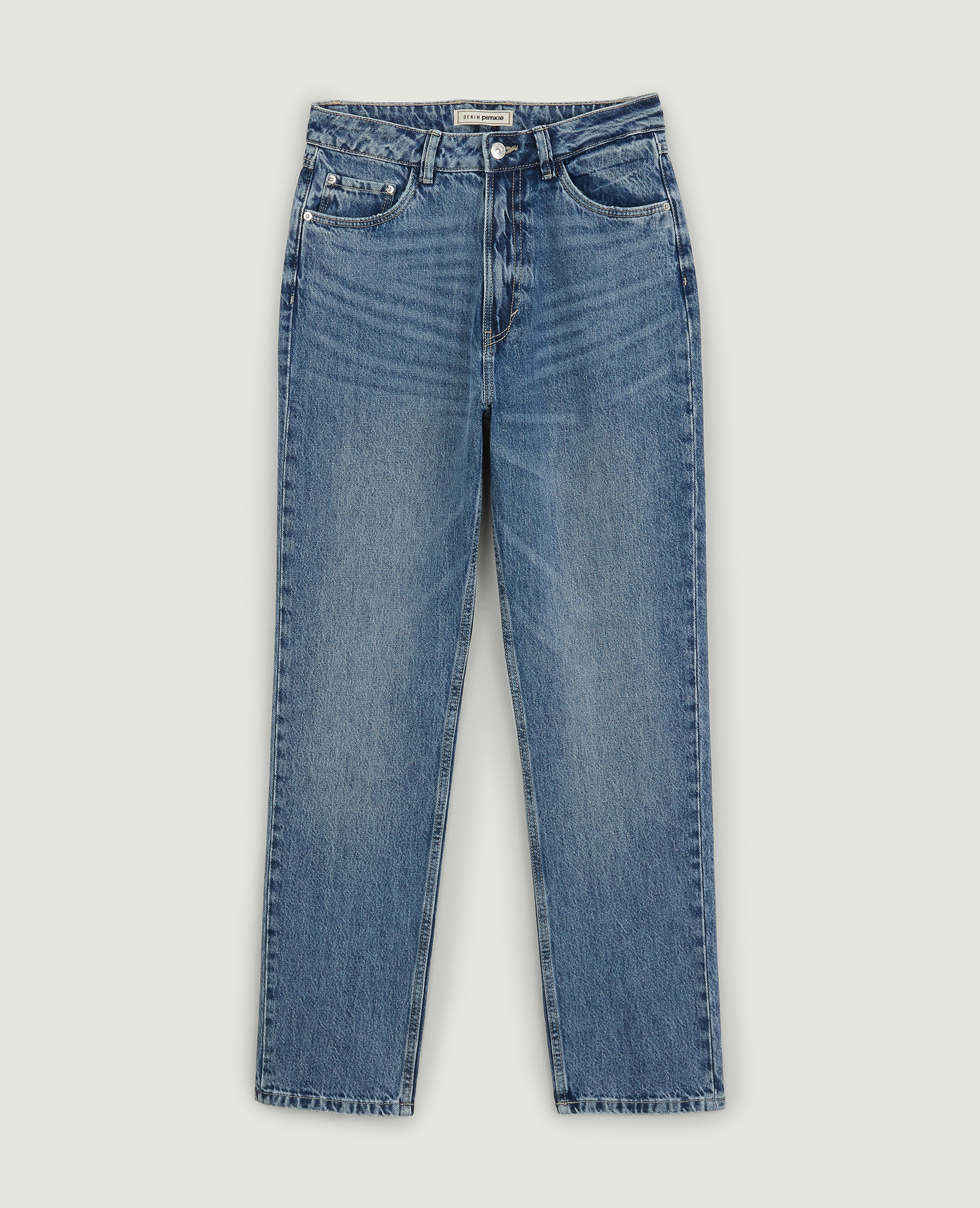 Jean droit taille haute bleu - Pimkie