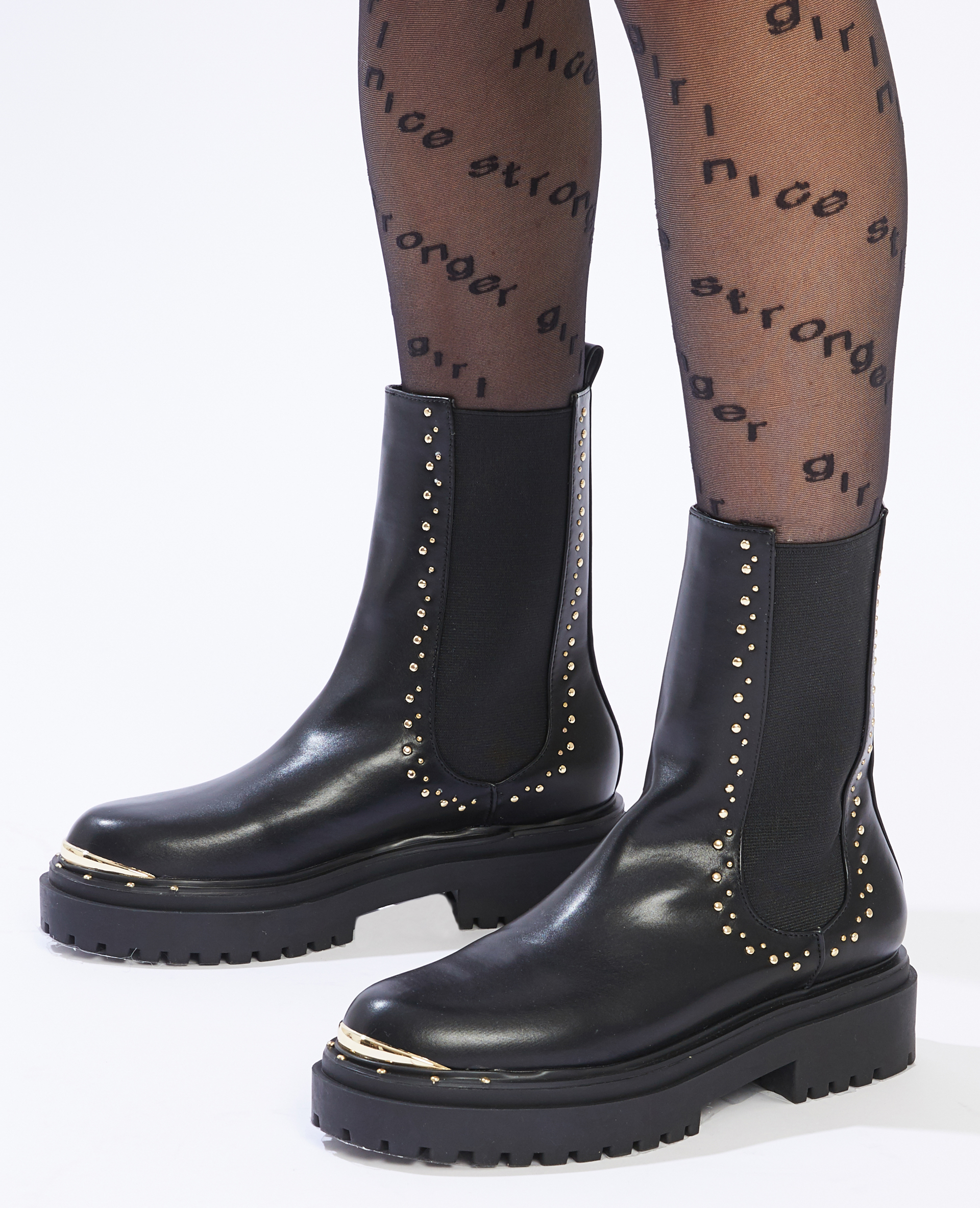 Bottines 2025 simili cuir