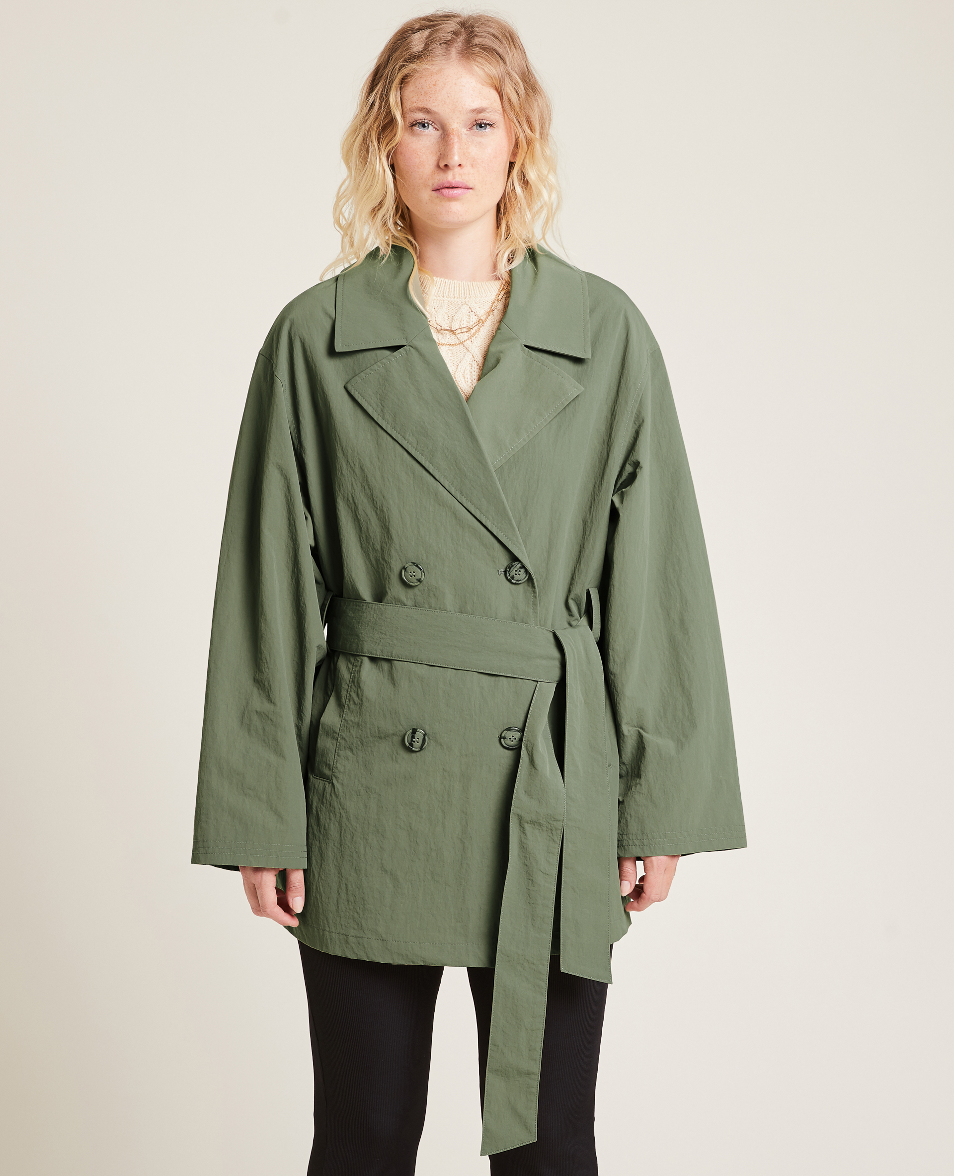 Trench court vert kaki - Pimkie