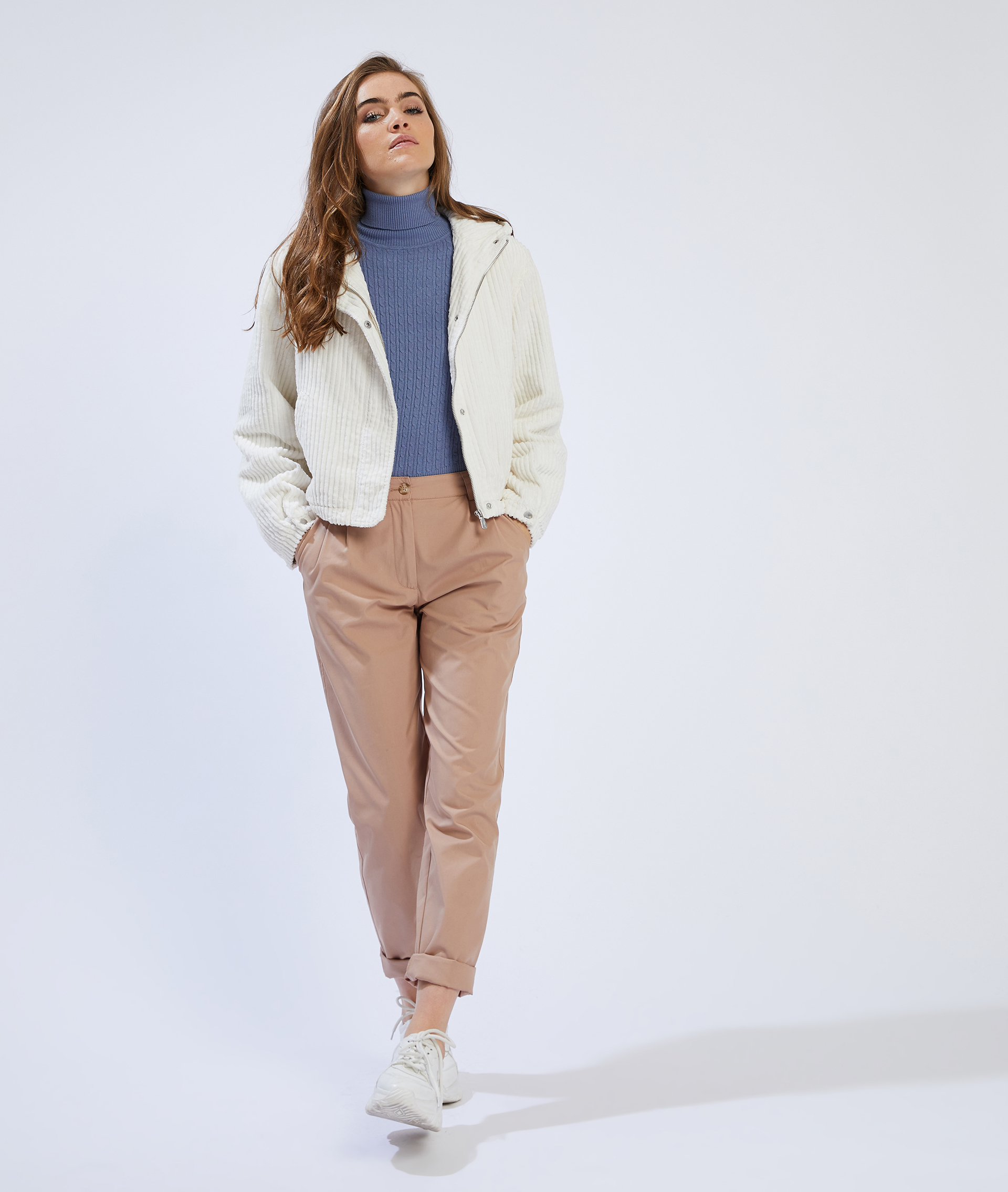 Blouson velours blanc - Pimkie