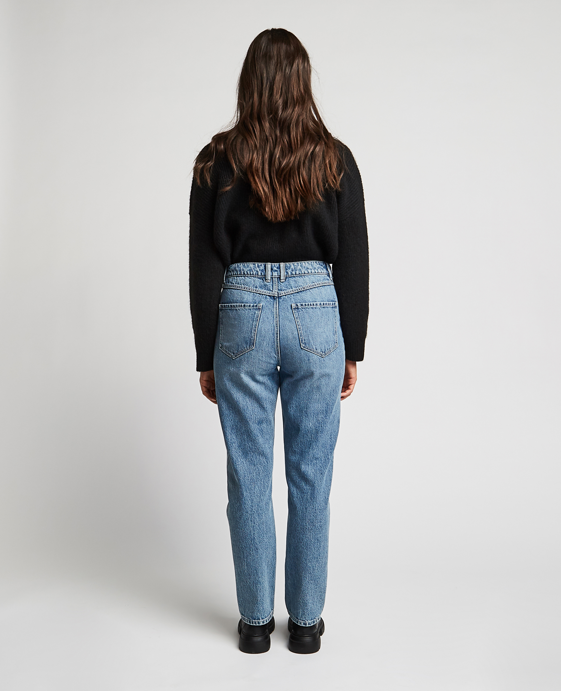 Jean droit taille haute bleu - Pimkie