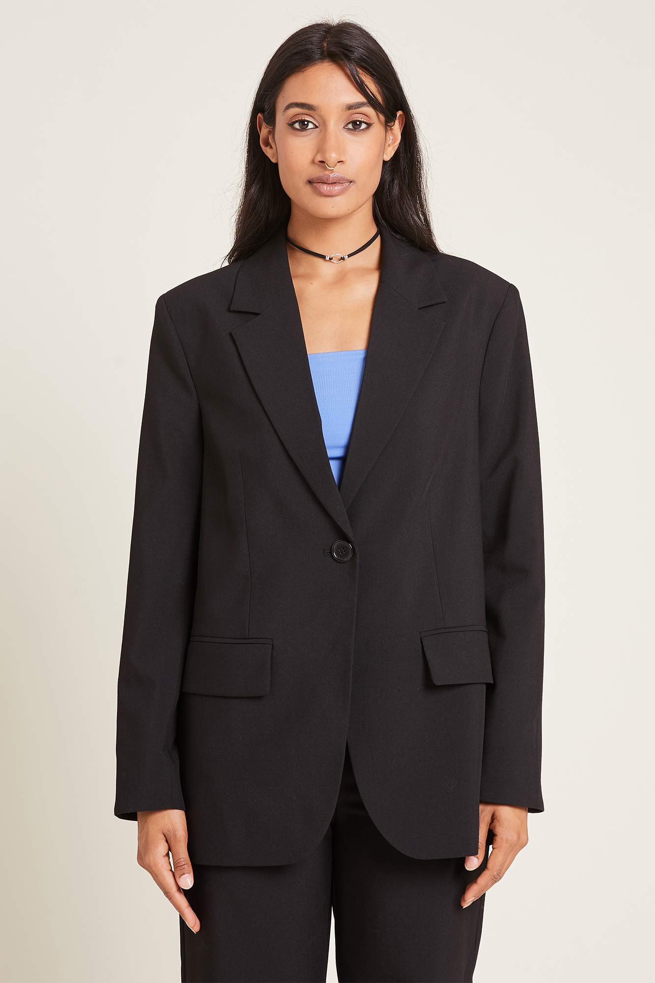 Veste blazer oversize noir - Pimkie