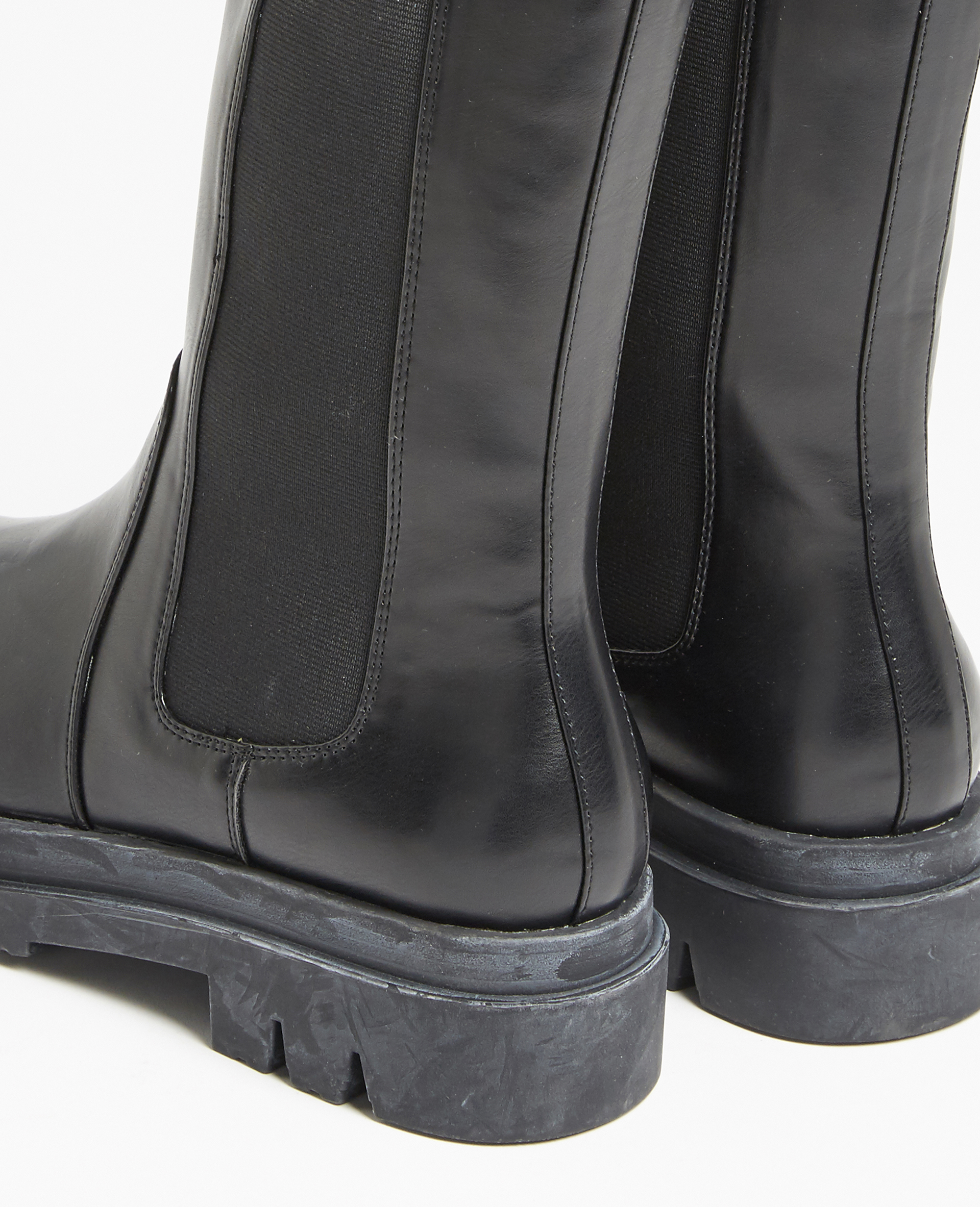 Boots faux cuir noir - Pimkie