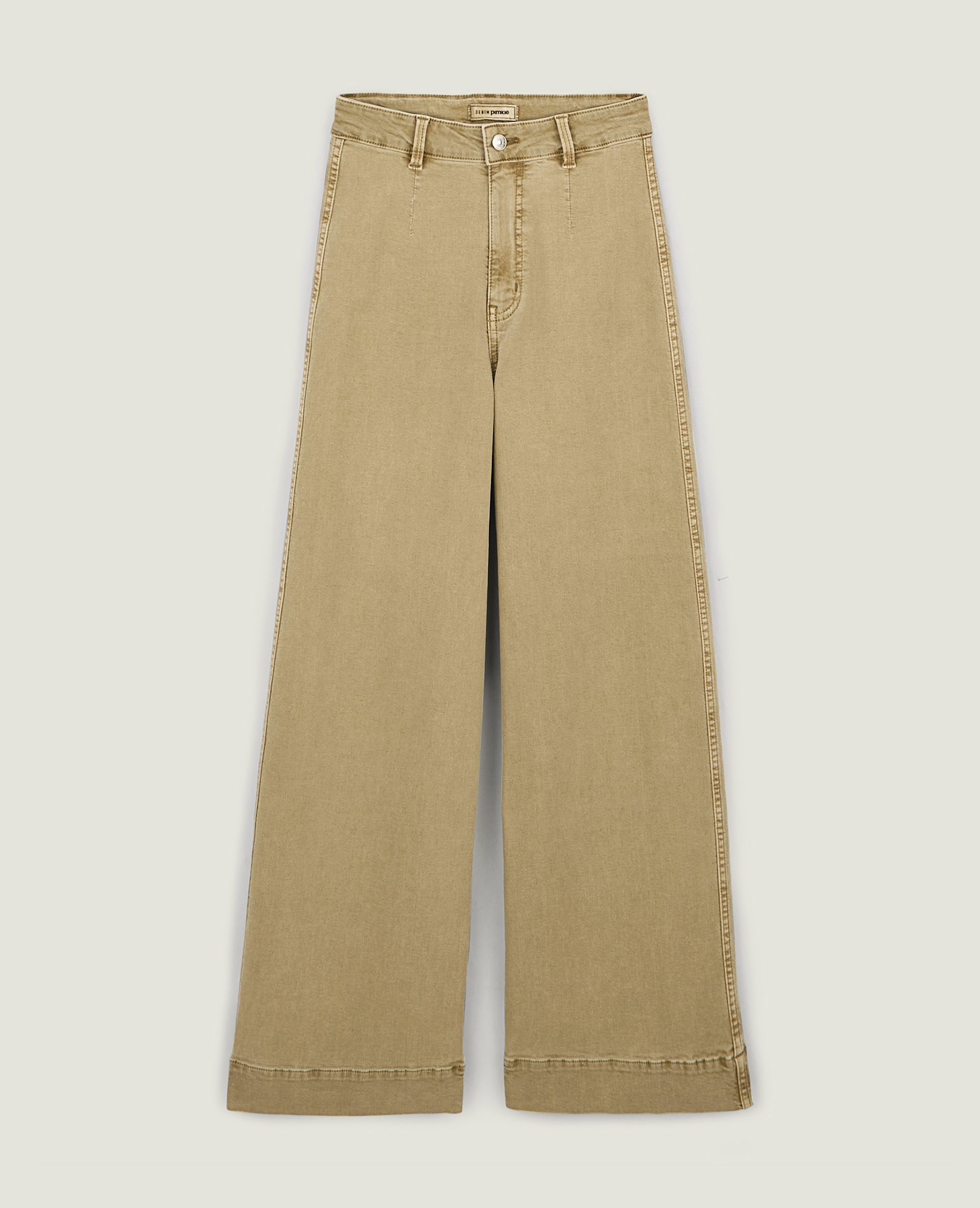 Jean wide taille haute camel - Pimkie