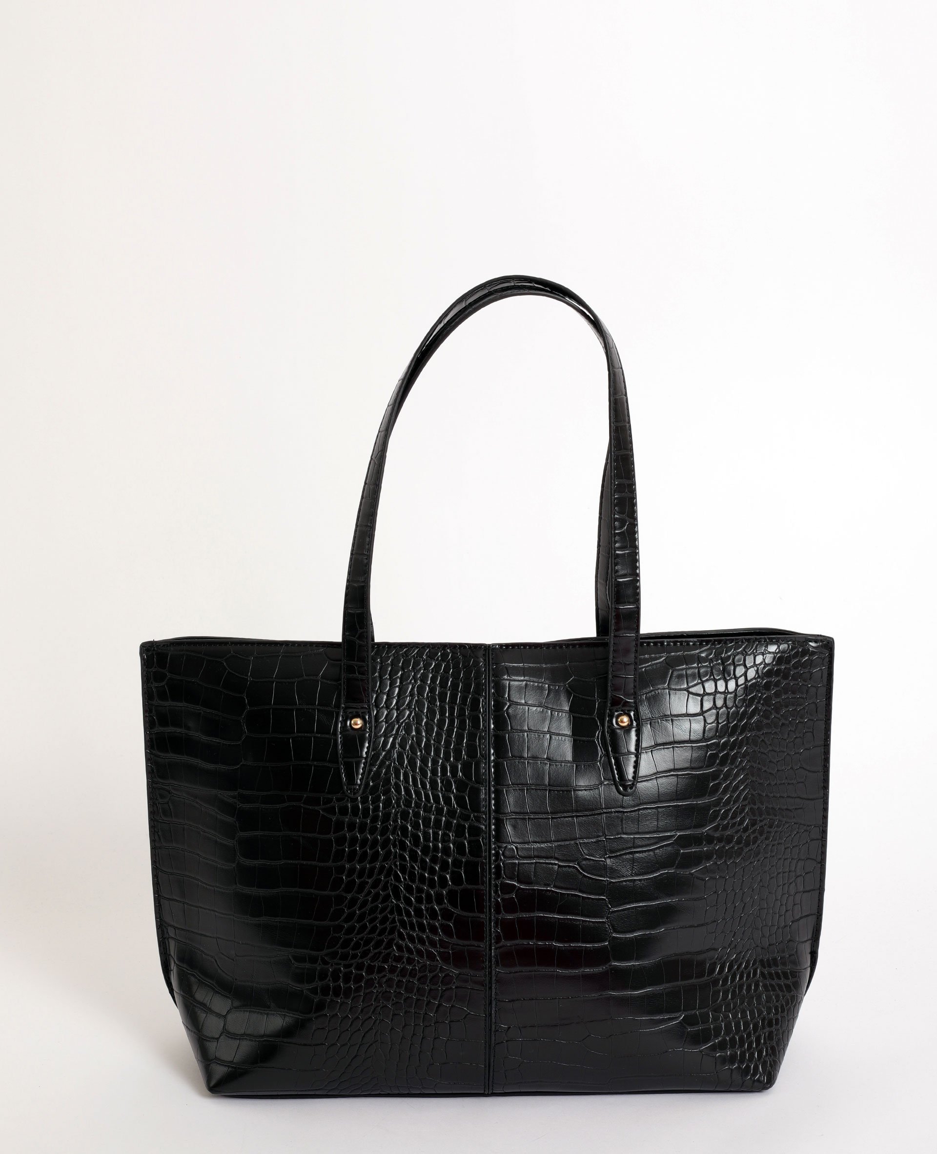 Sac cabas croco best sale noir