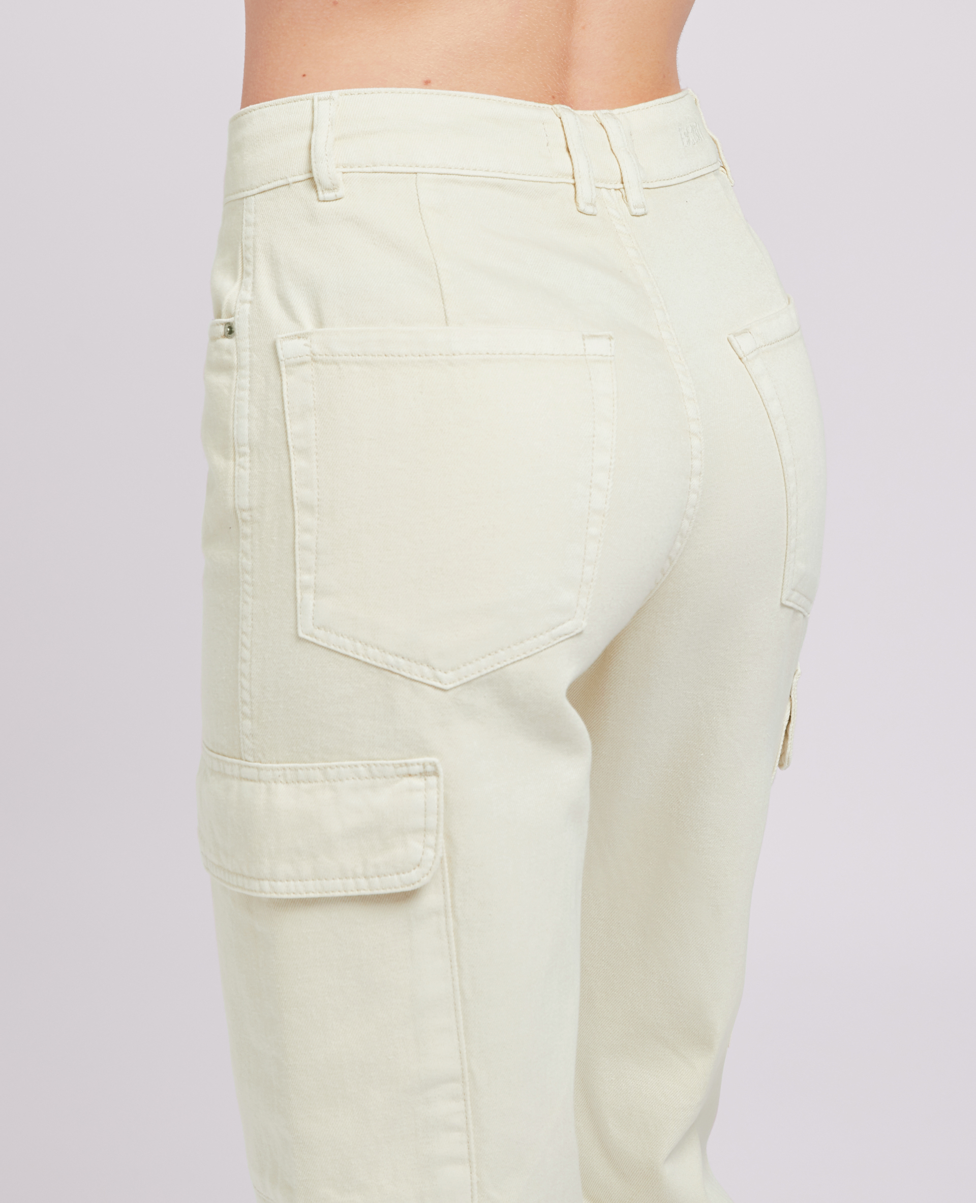 Jean cargo droit blanc - Pimkie