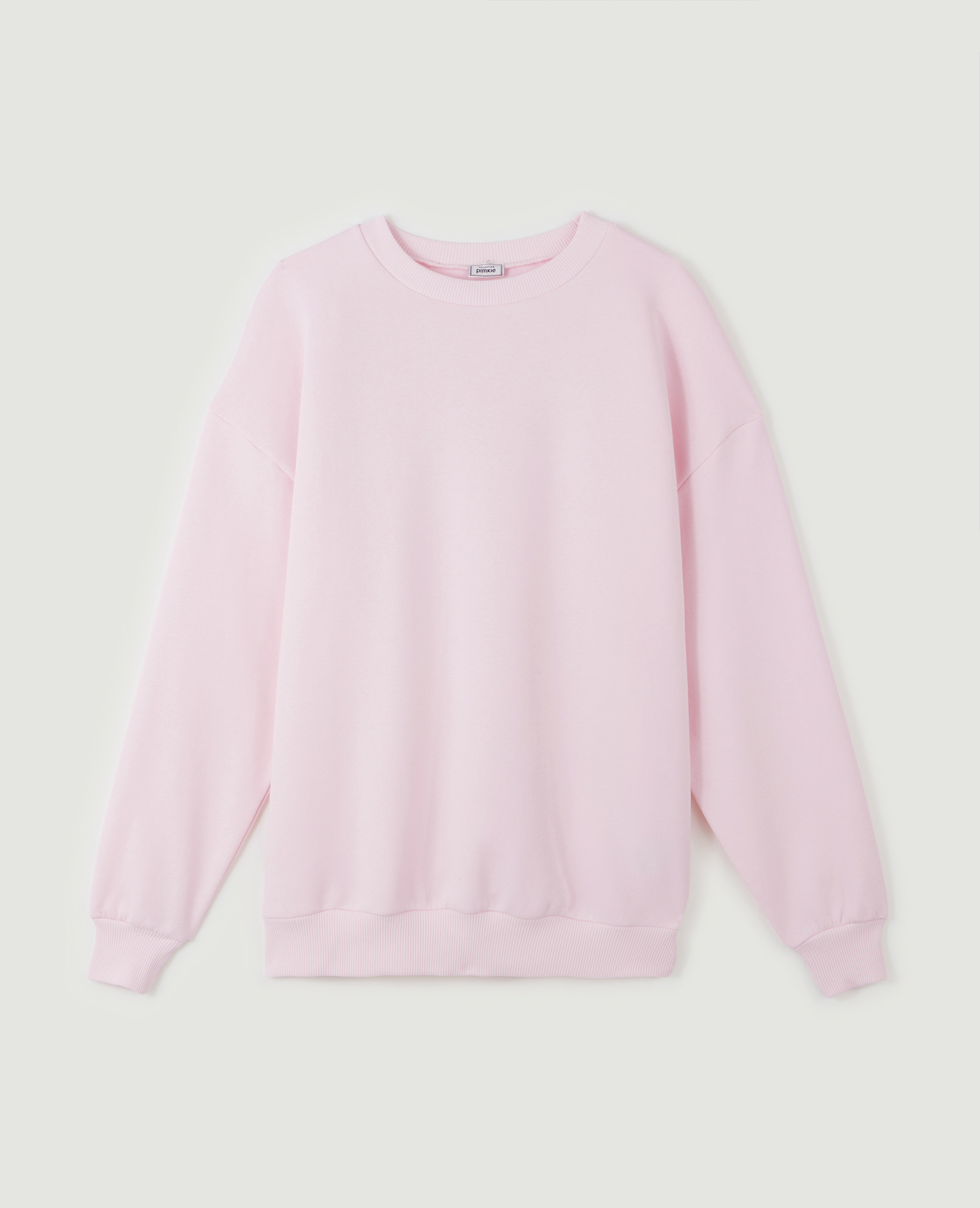 Sweat oversize col rond lilas - Pimkie