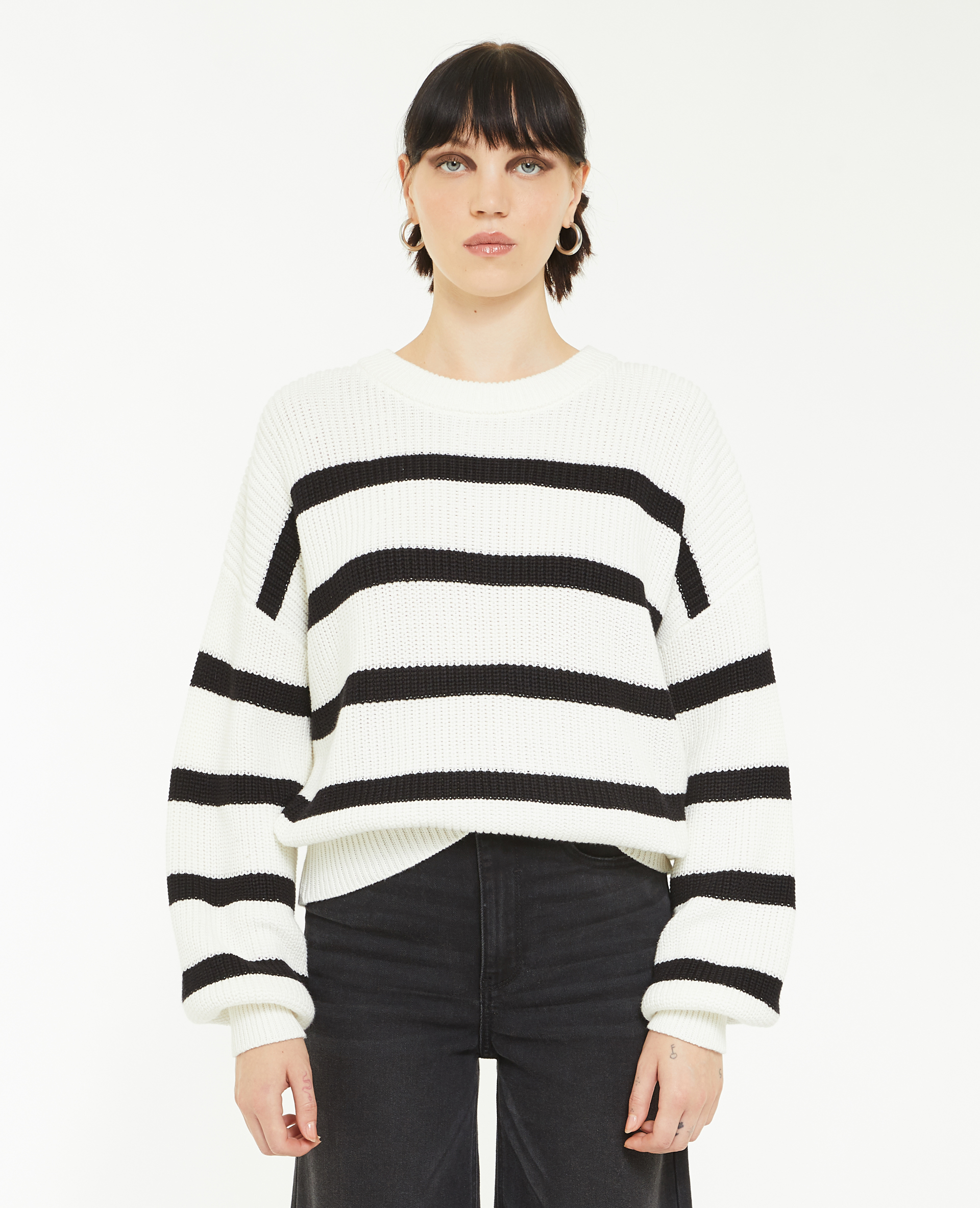 Pull marinière noir - Pimkie