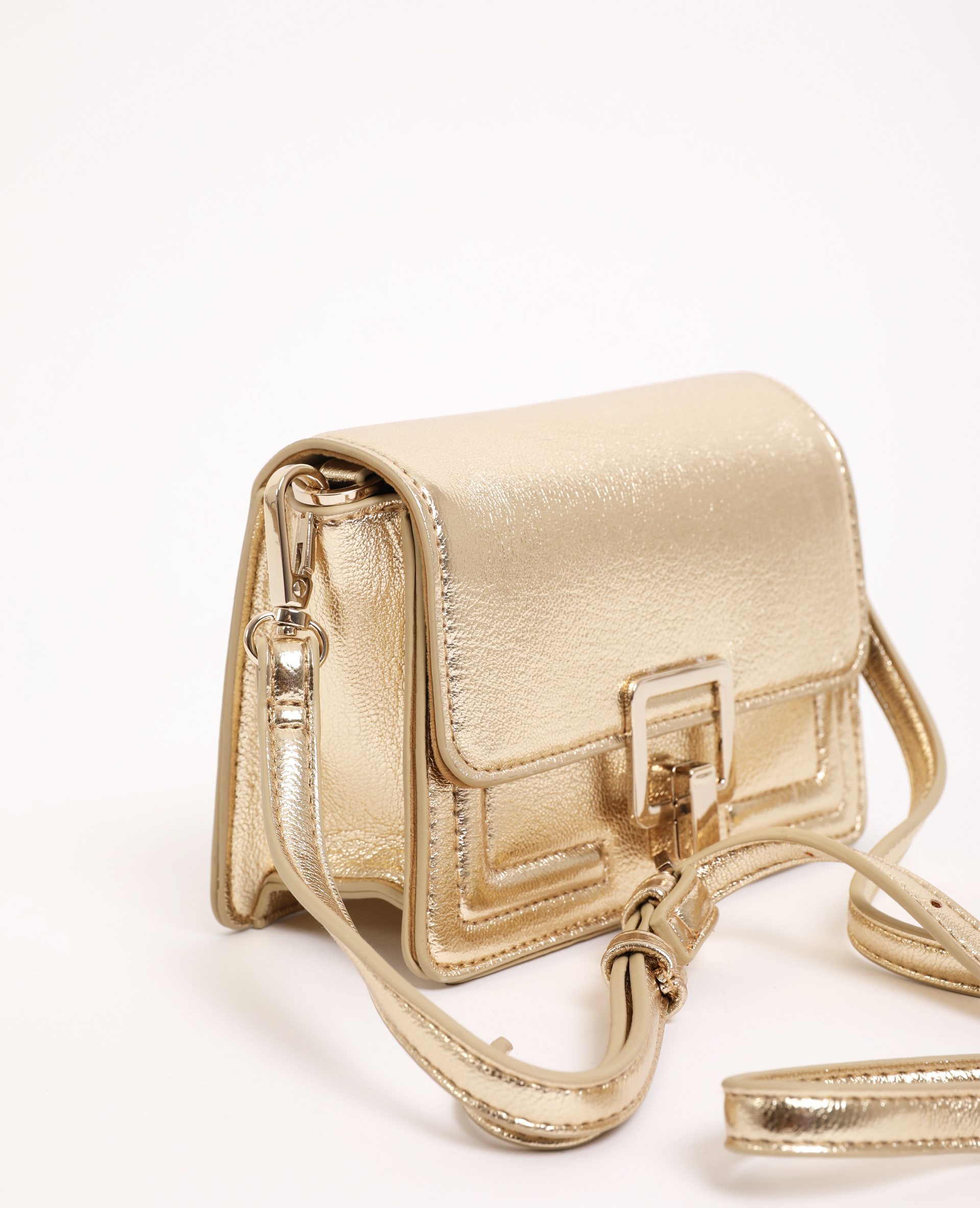 Petit sac doré cuir store