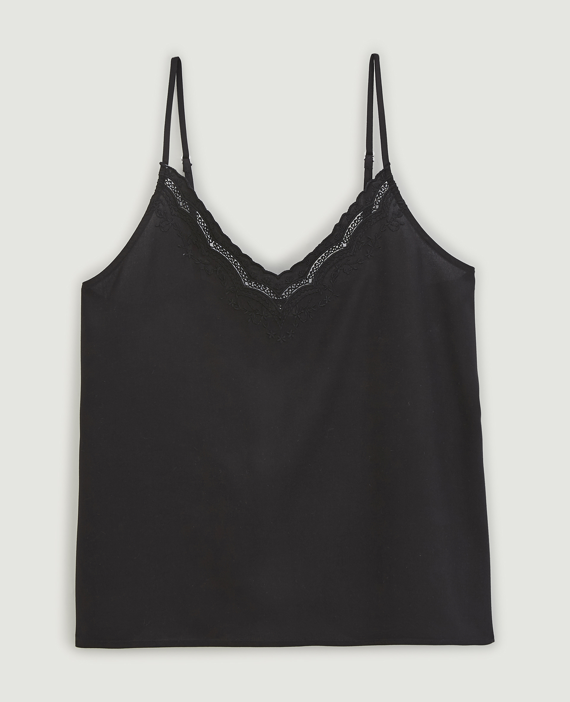 Top à bretelles dentelle gris - Pimkie
