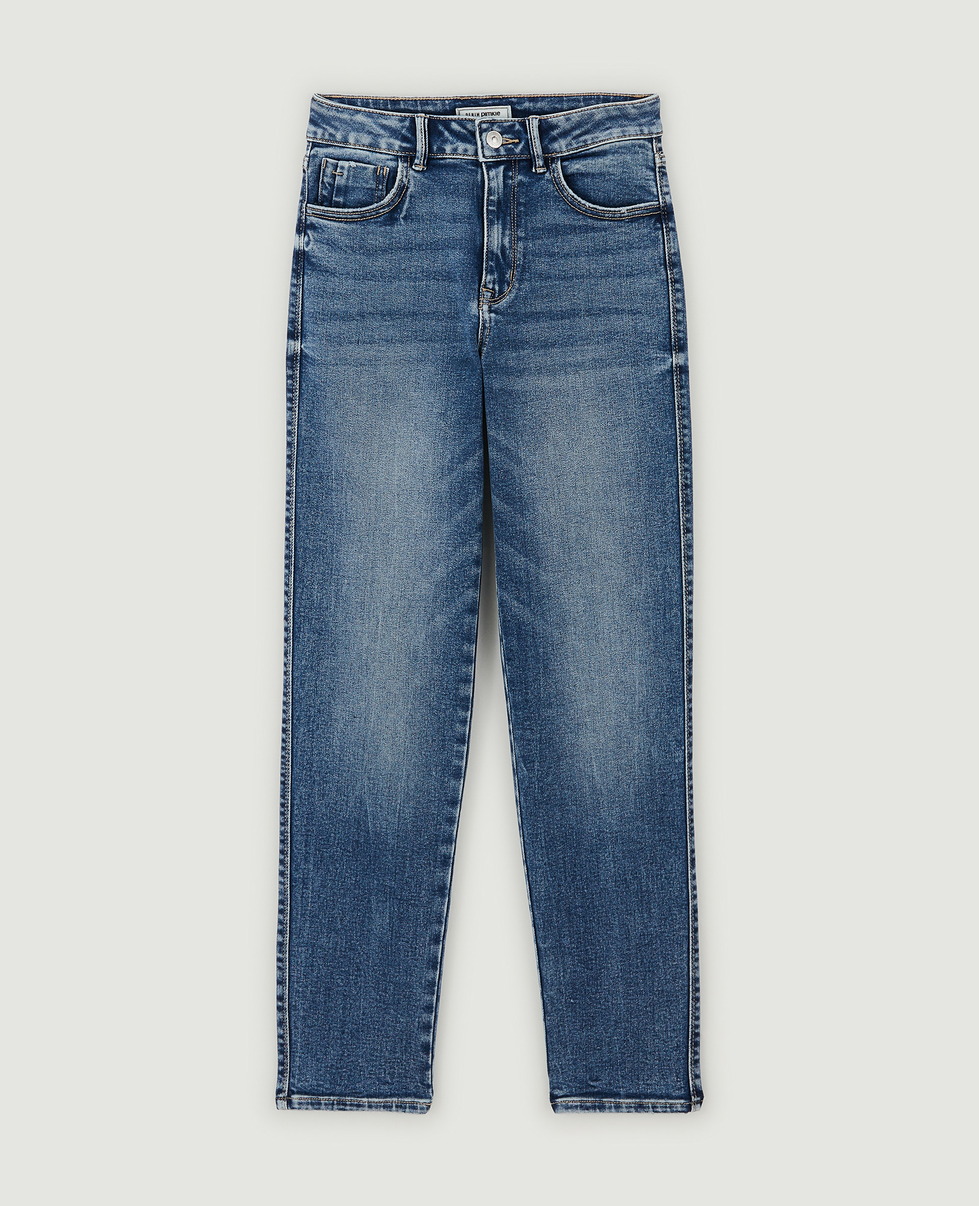 Jean droit stretch bleu denim - Pimkie