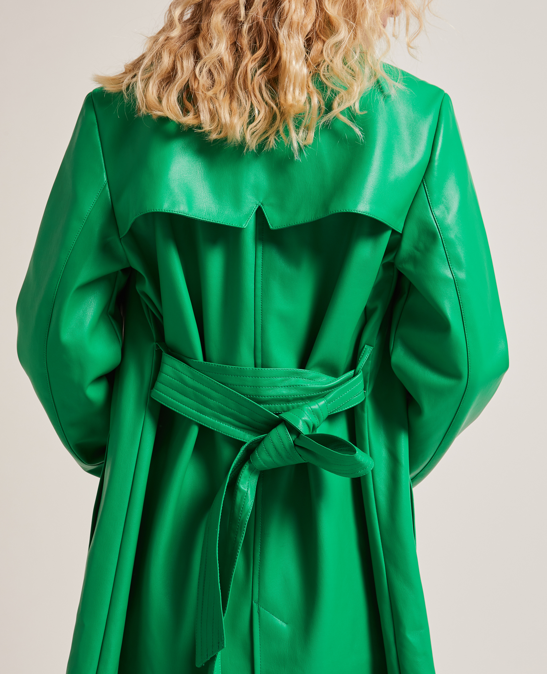 Trench droit en simili vert - Pimkie