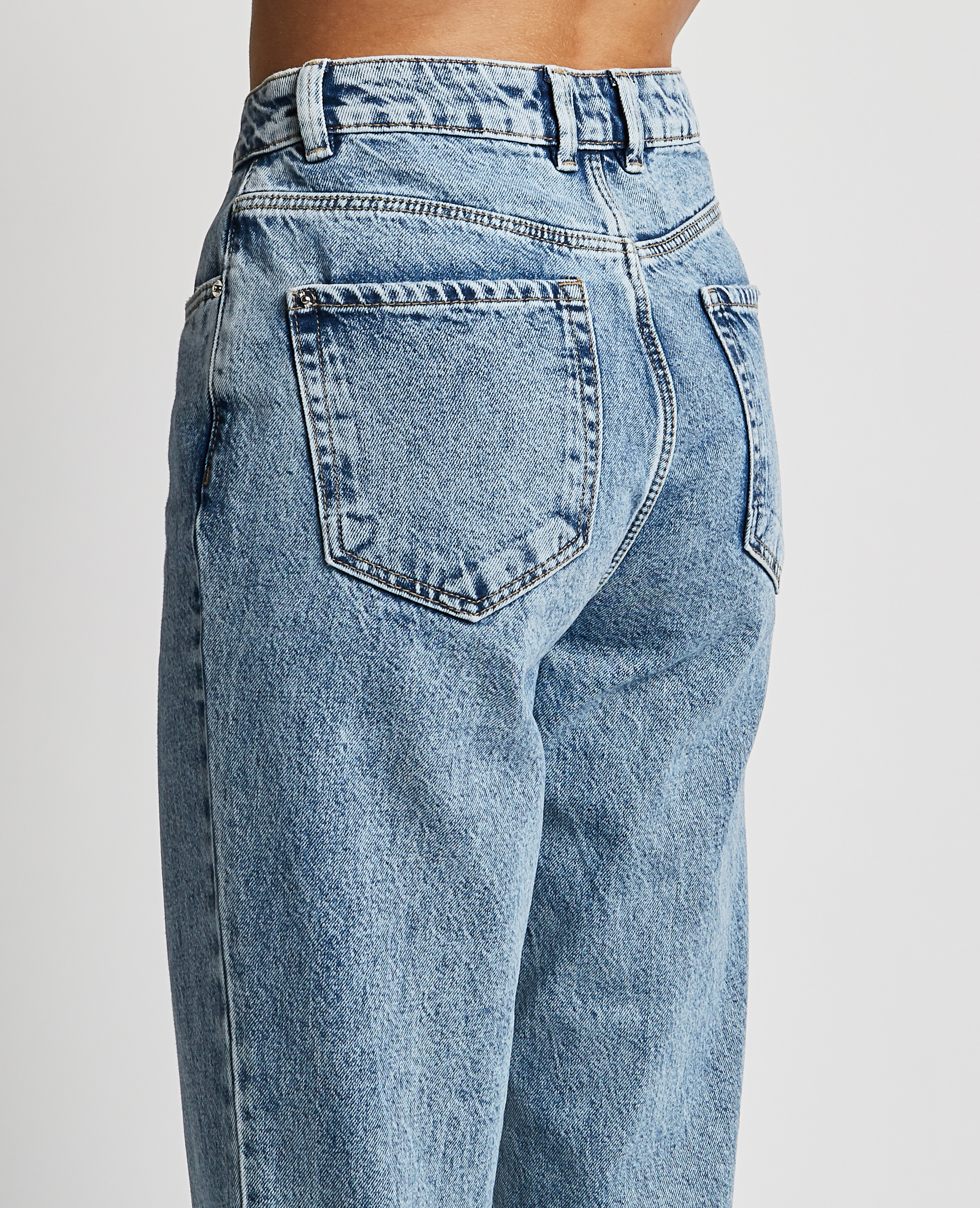 Jean mom taille haute bleu - Pimkie