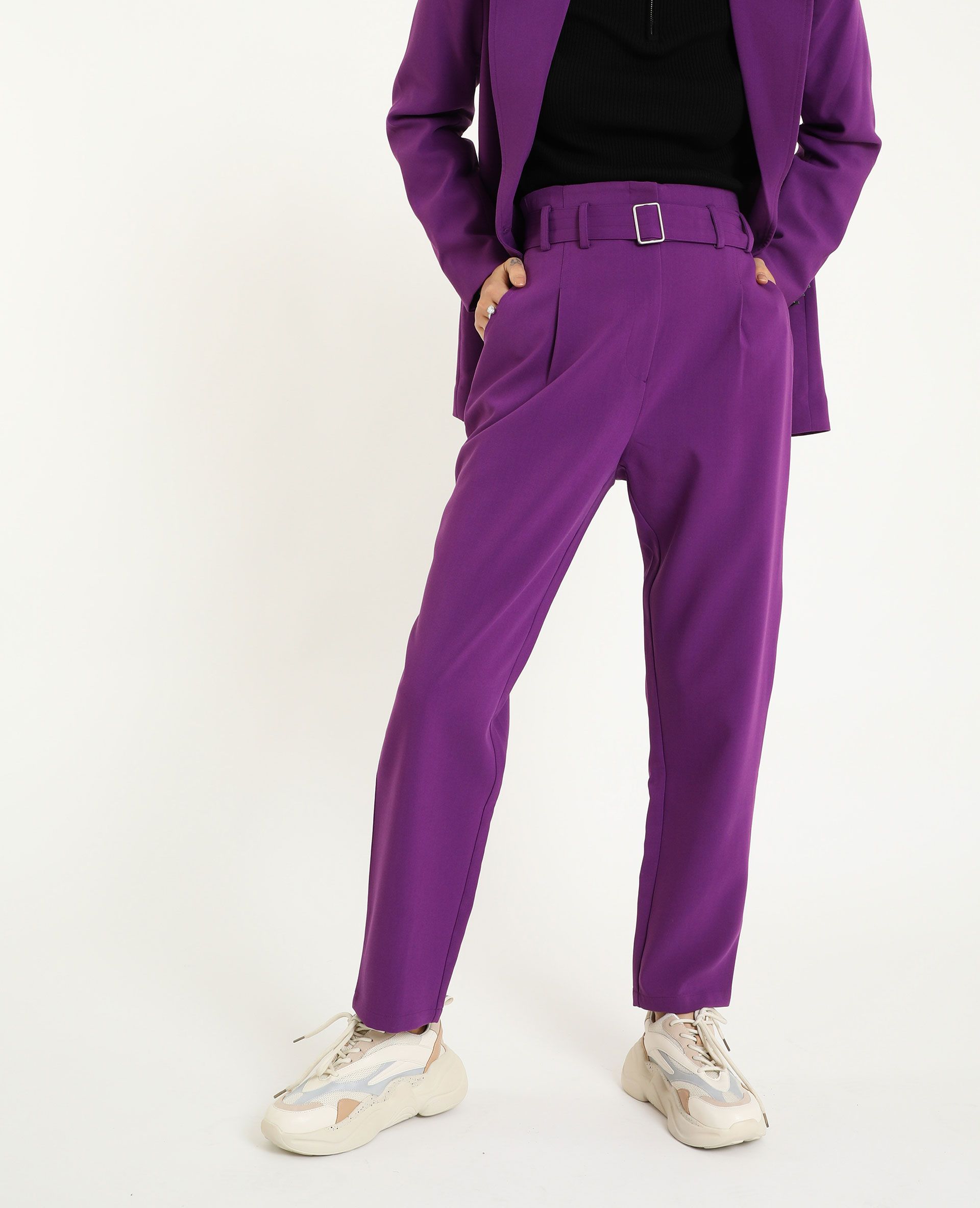 Pantalon taille haute
