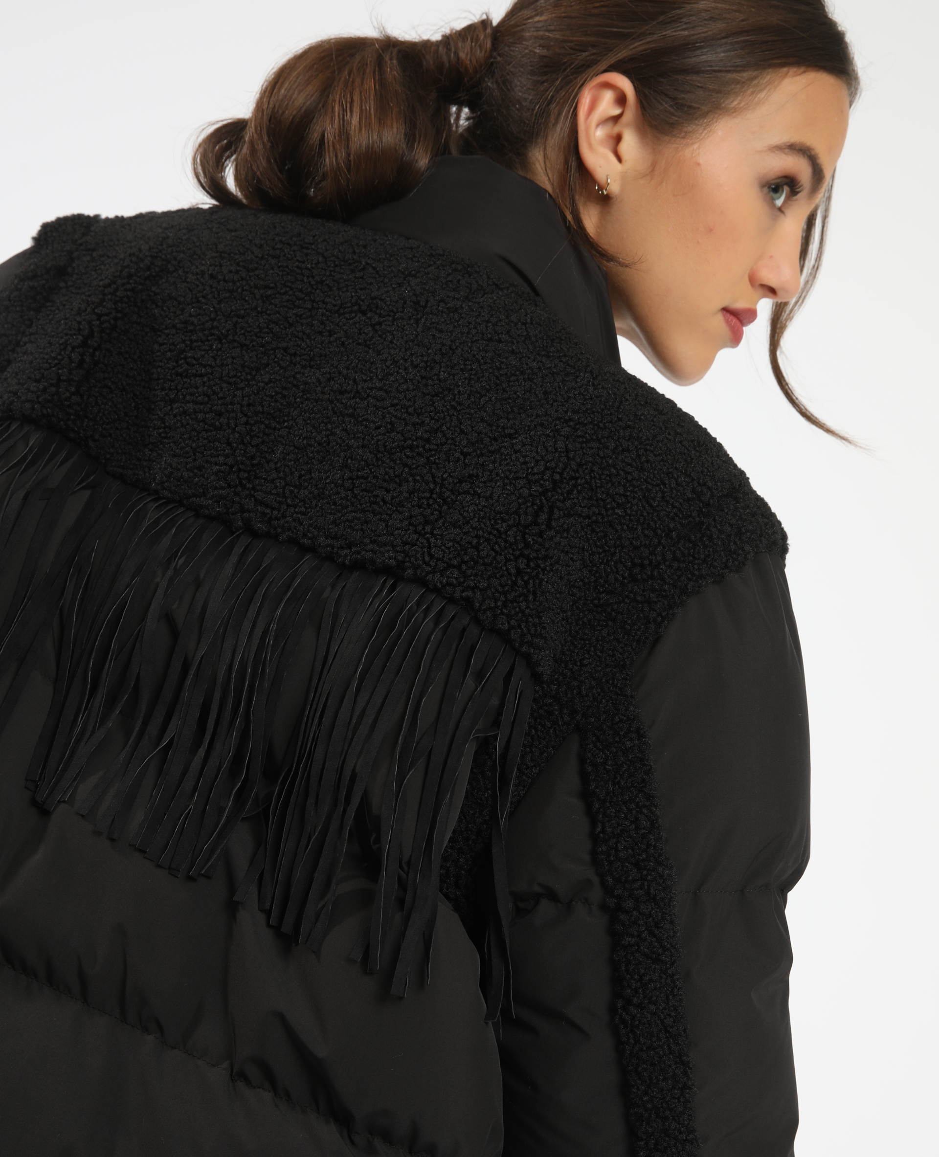Doudoune longue noir - Pimkie