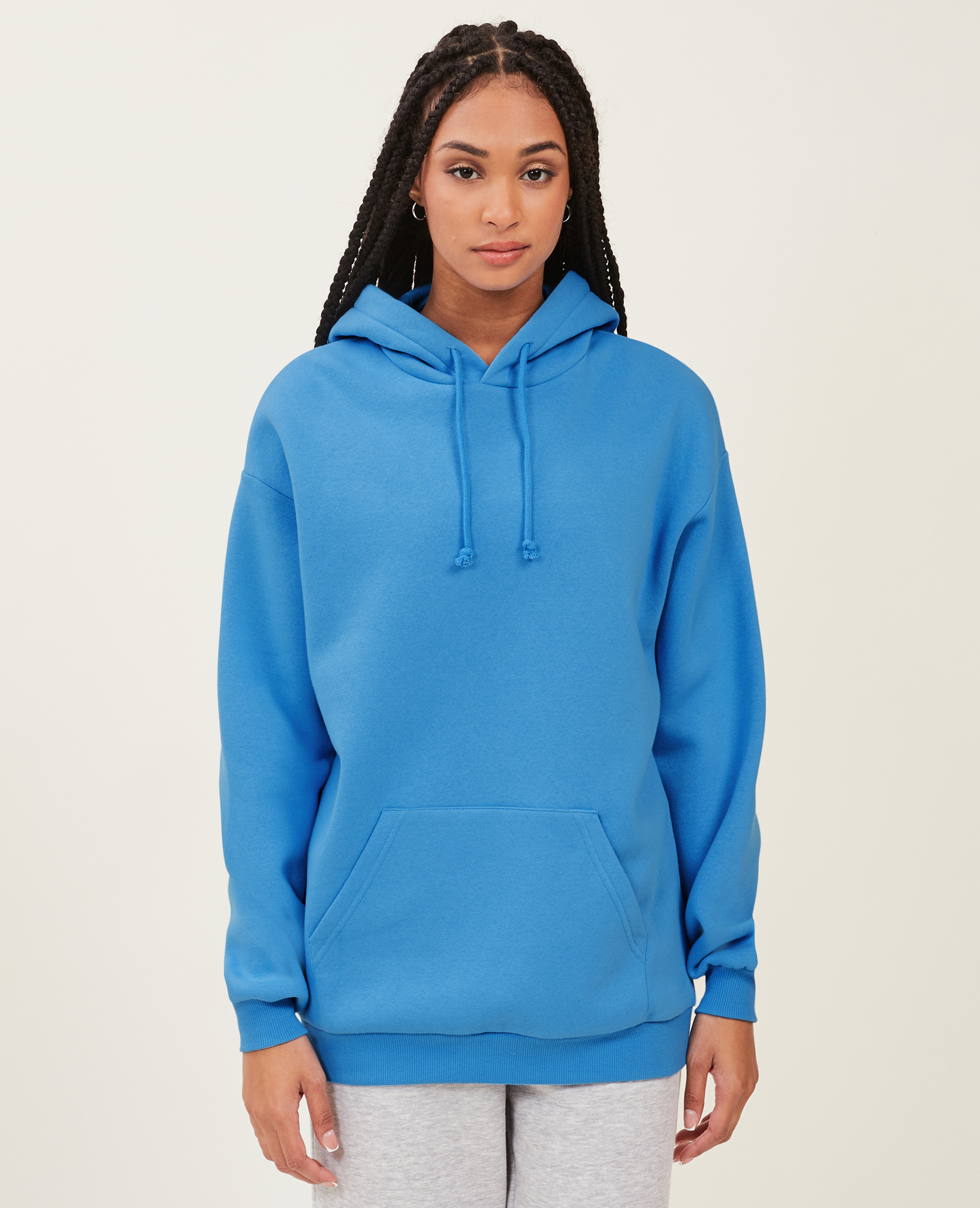 Sweat capuche oversize bleu - Pimkie