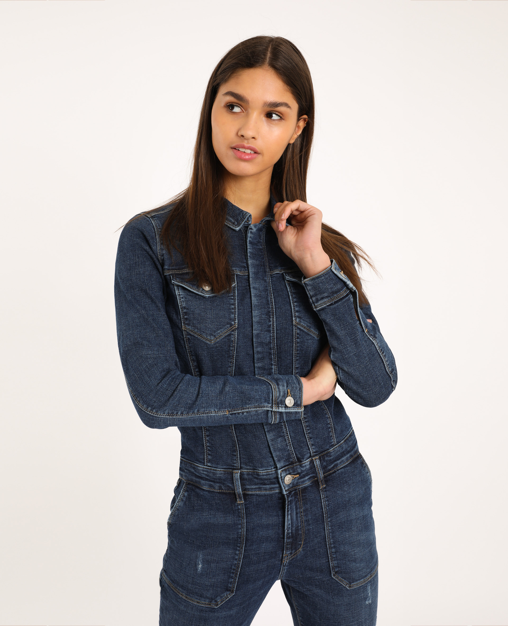 Combinaison en jean fille shop