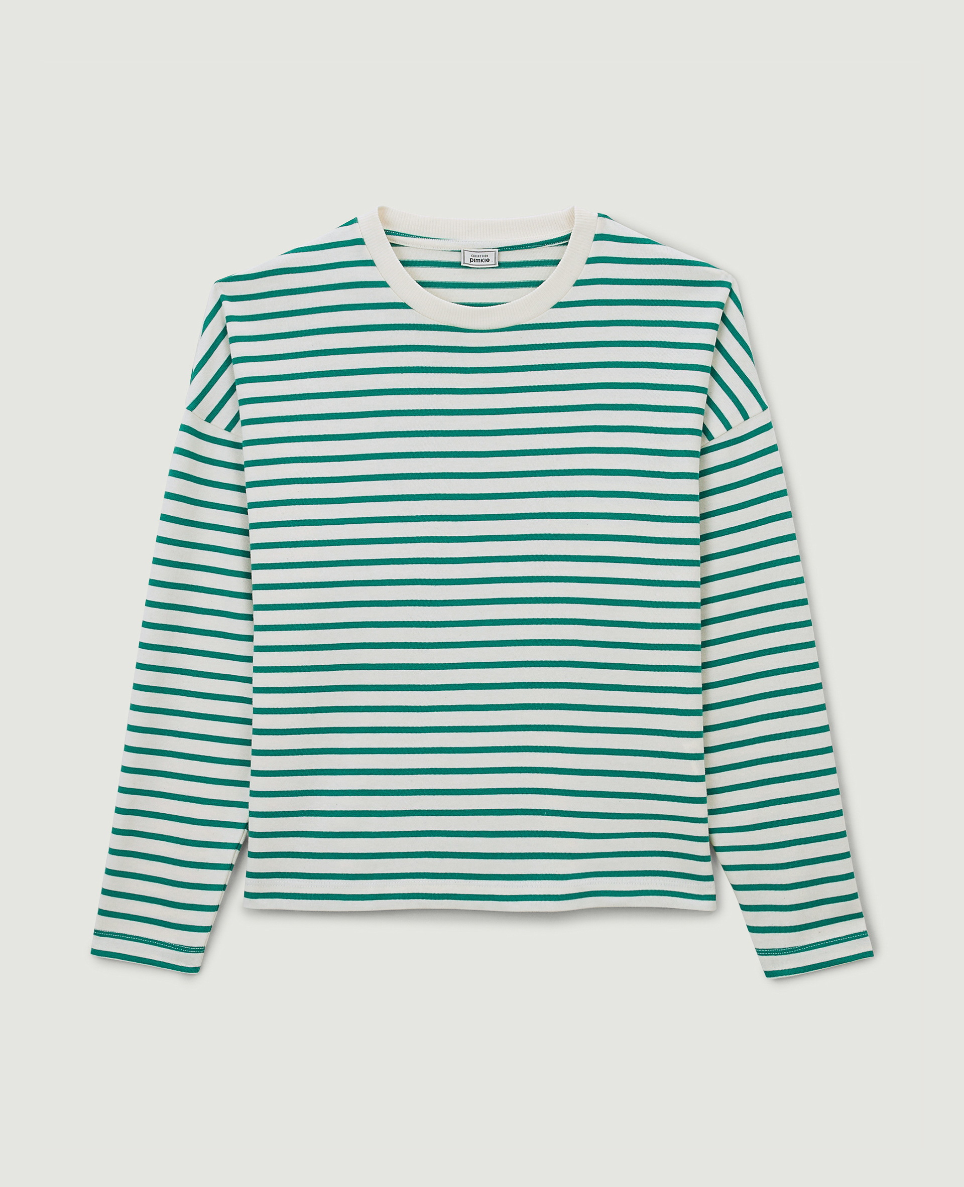 Marinière manches longues vert - Pimkie