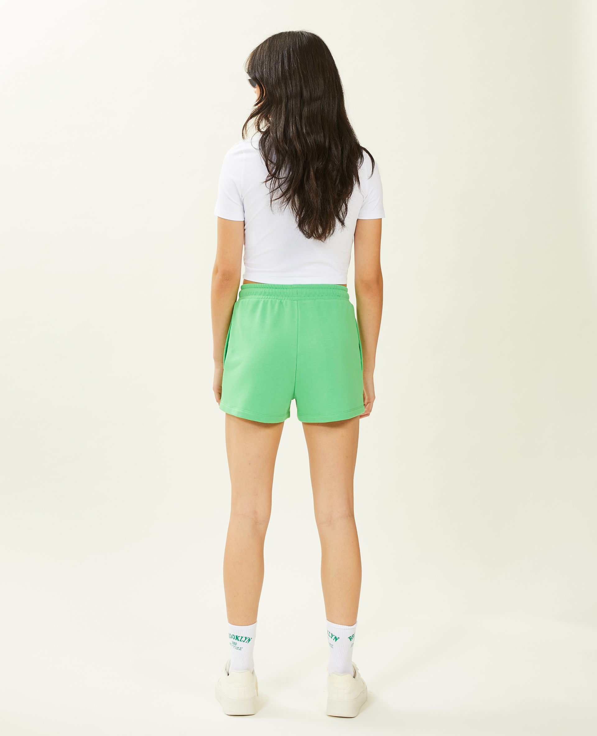 Short en molleton vert - Pimkie