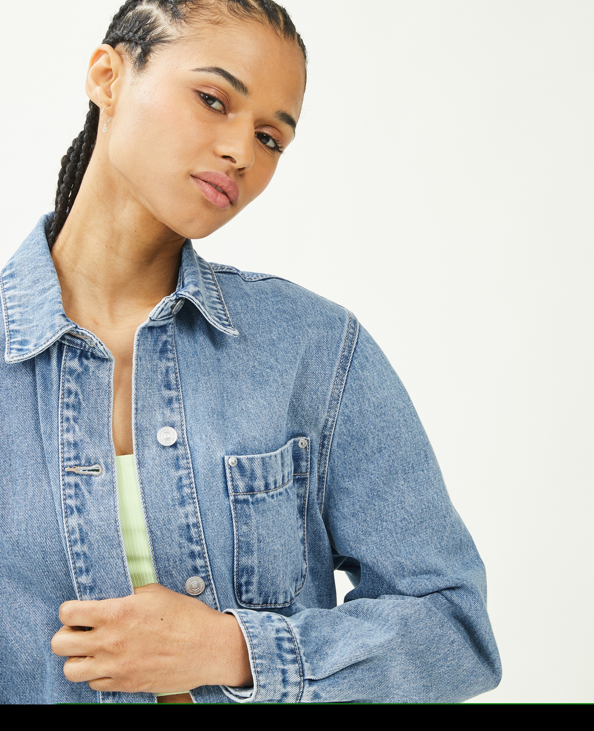 Surchemise en jean bleu clair - Pimkie