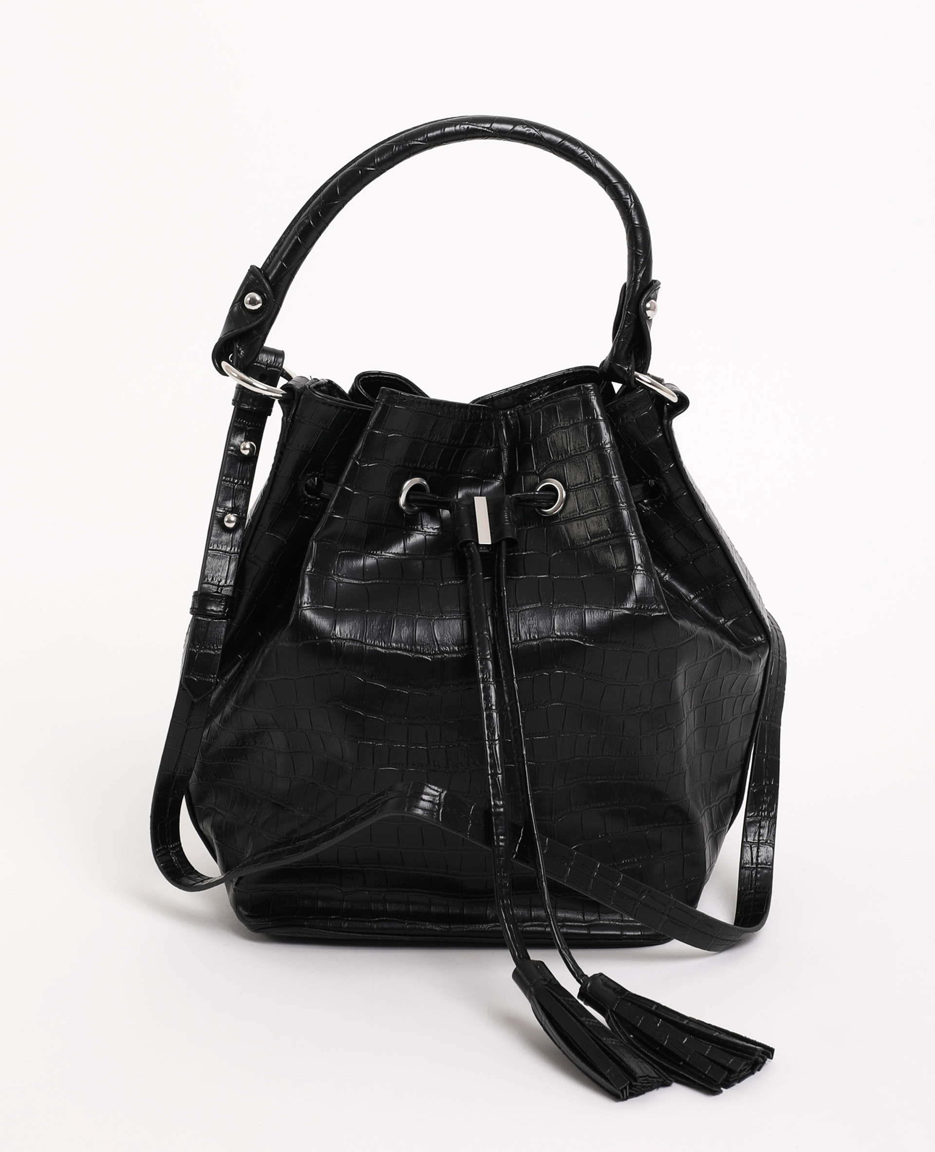 Sac a main seau noir store
