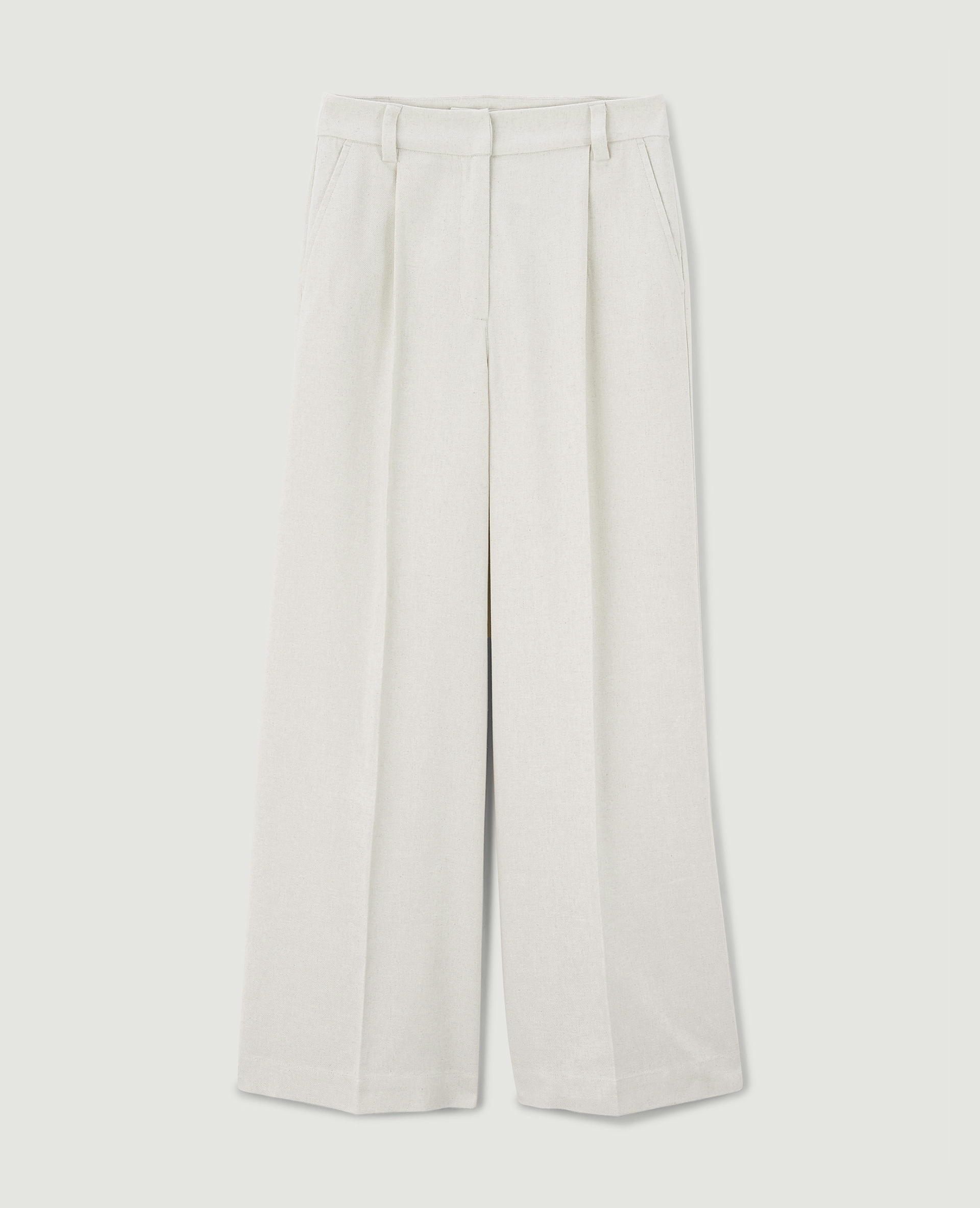 Pantalon large et droit écru - Pimkie