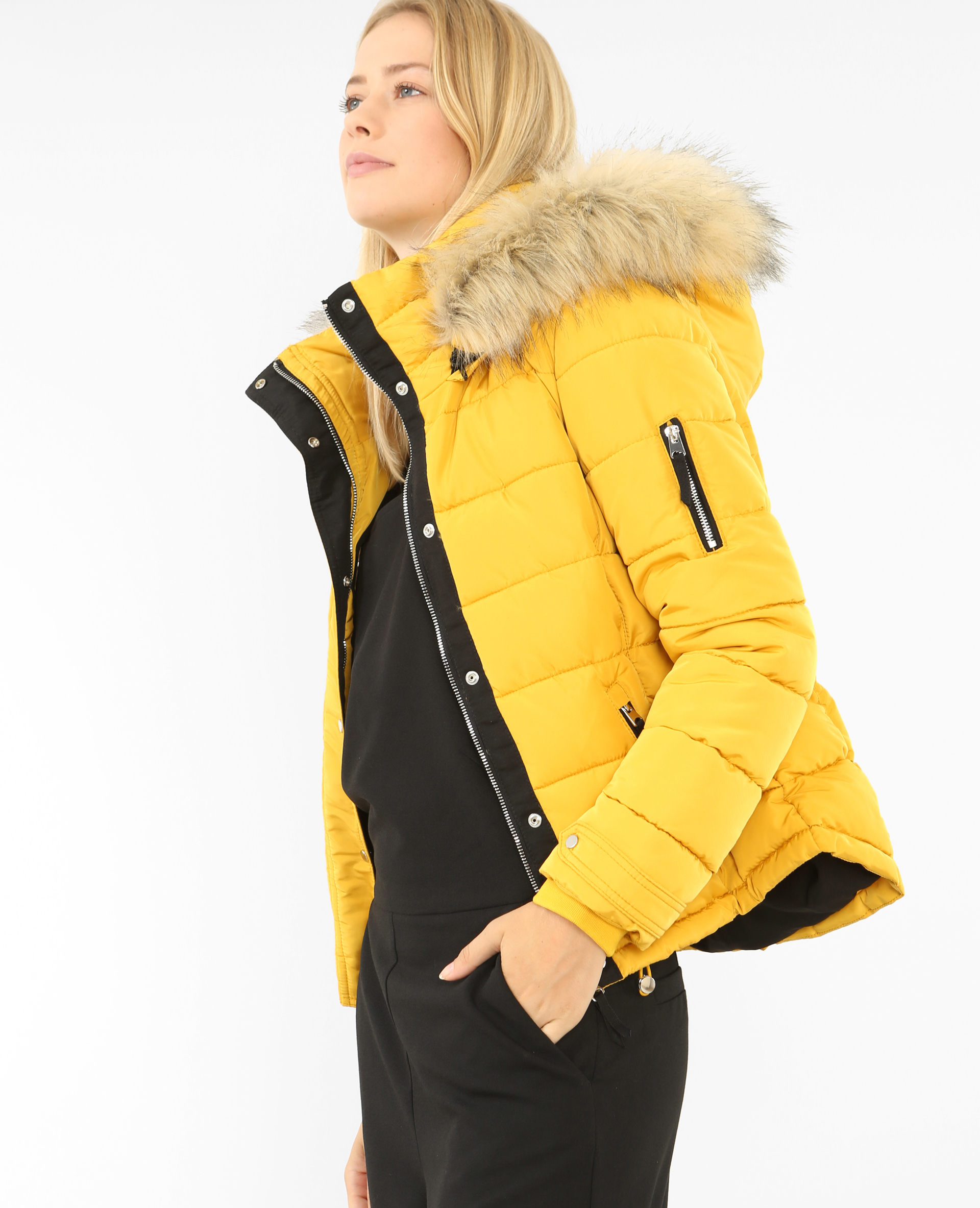 Doudoune femme jaune moutarde hotsell