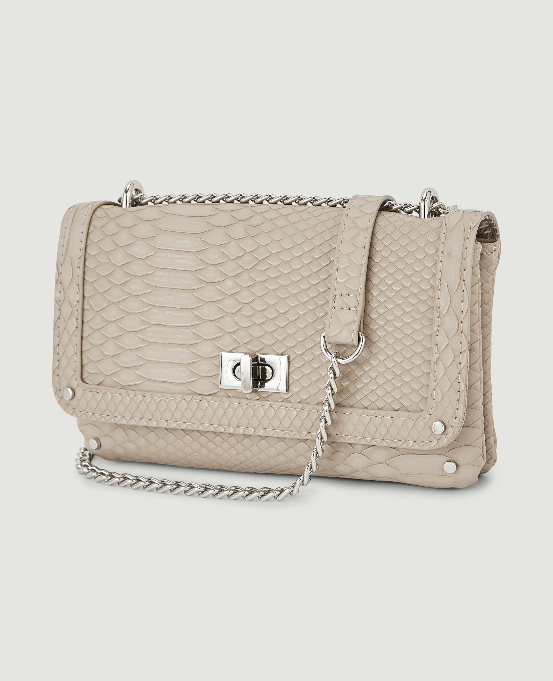 Sac pochette avec chaine taupe - Pimkie