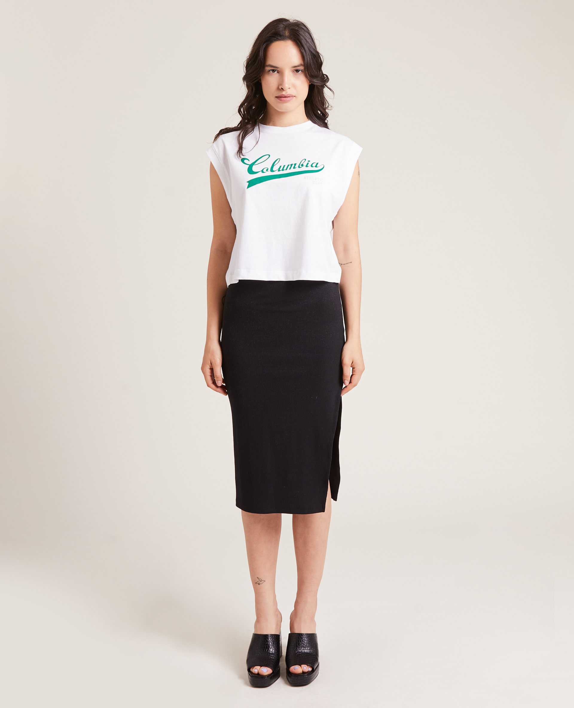 T-shirt sans manches blanc - Pimkie
