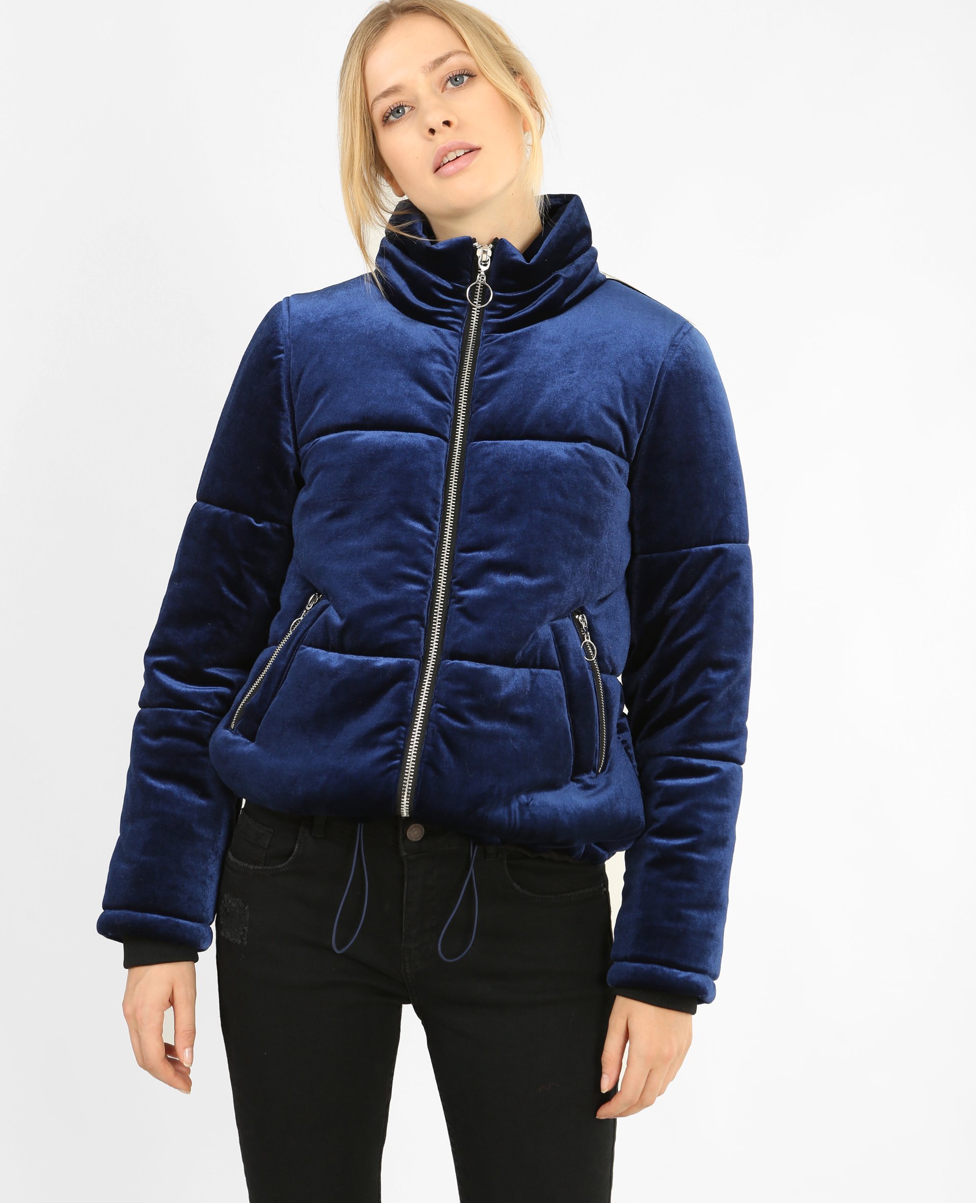 Doudoune velours hot sale