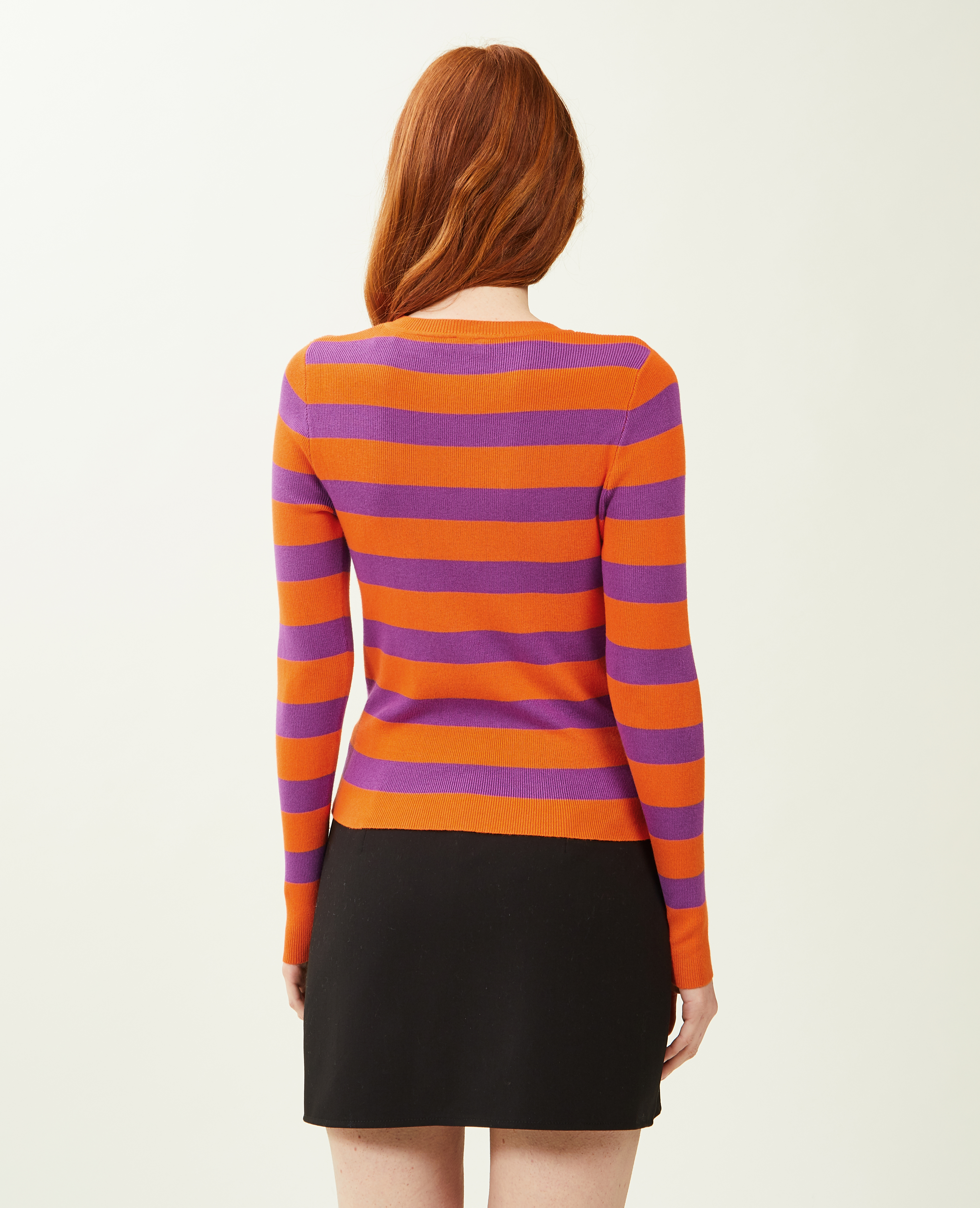 Pull moulant col rond orange - Pimkie