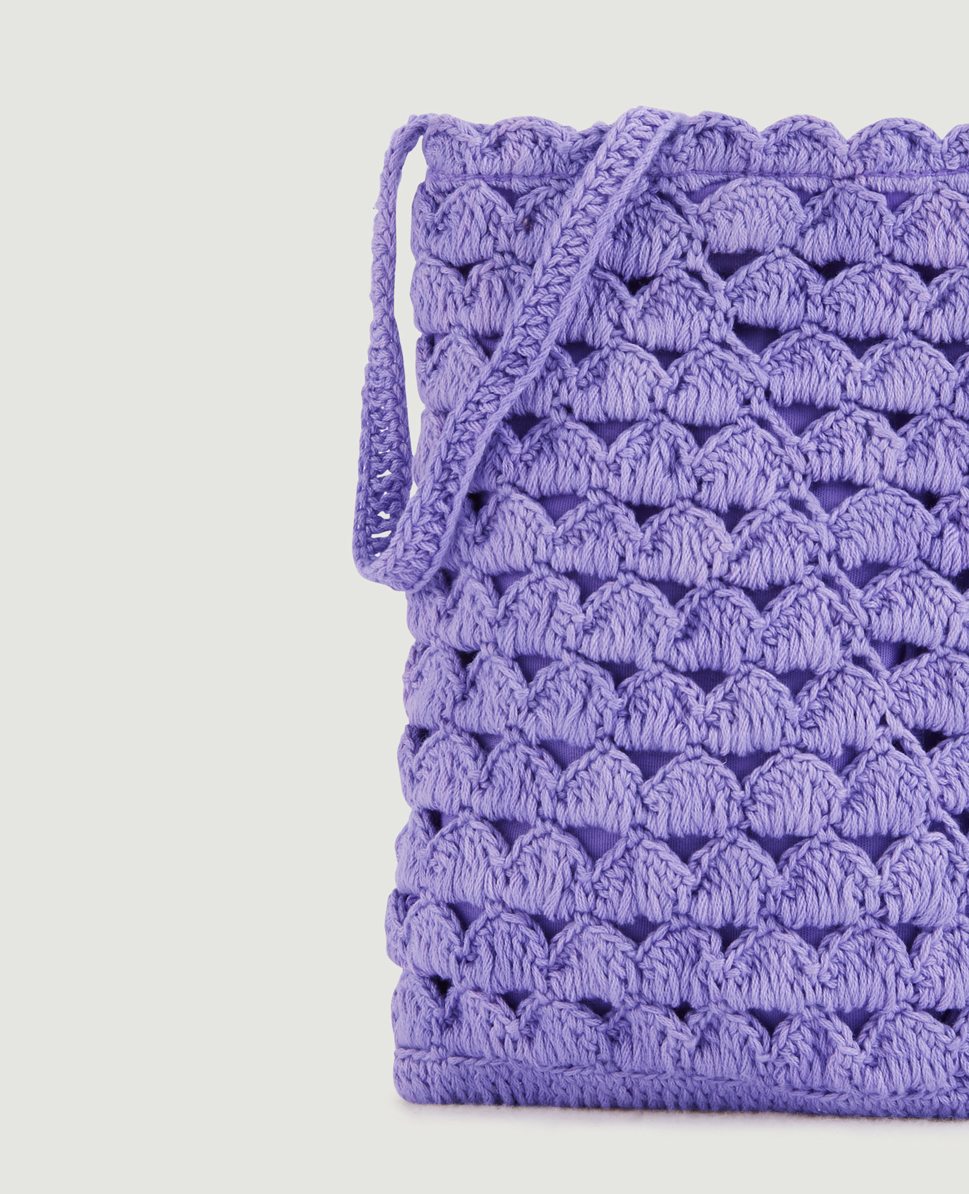 Pochette en crochet violet - Pimkie