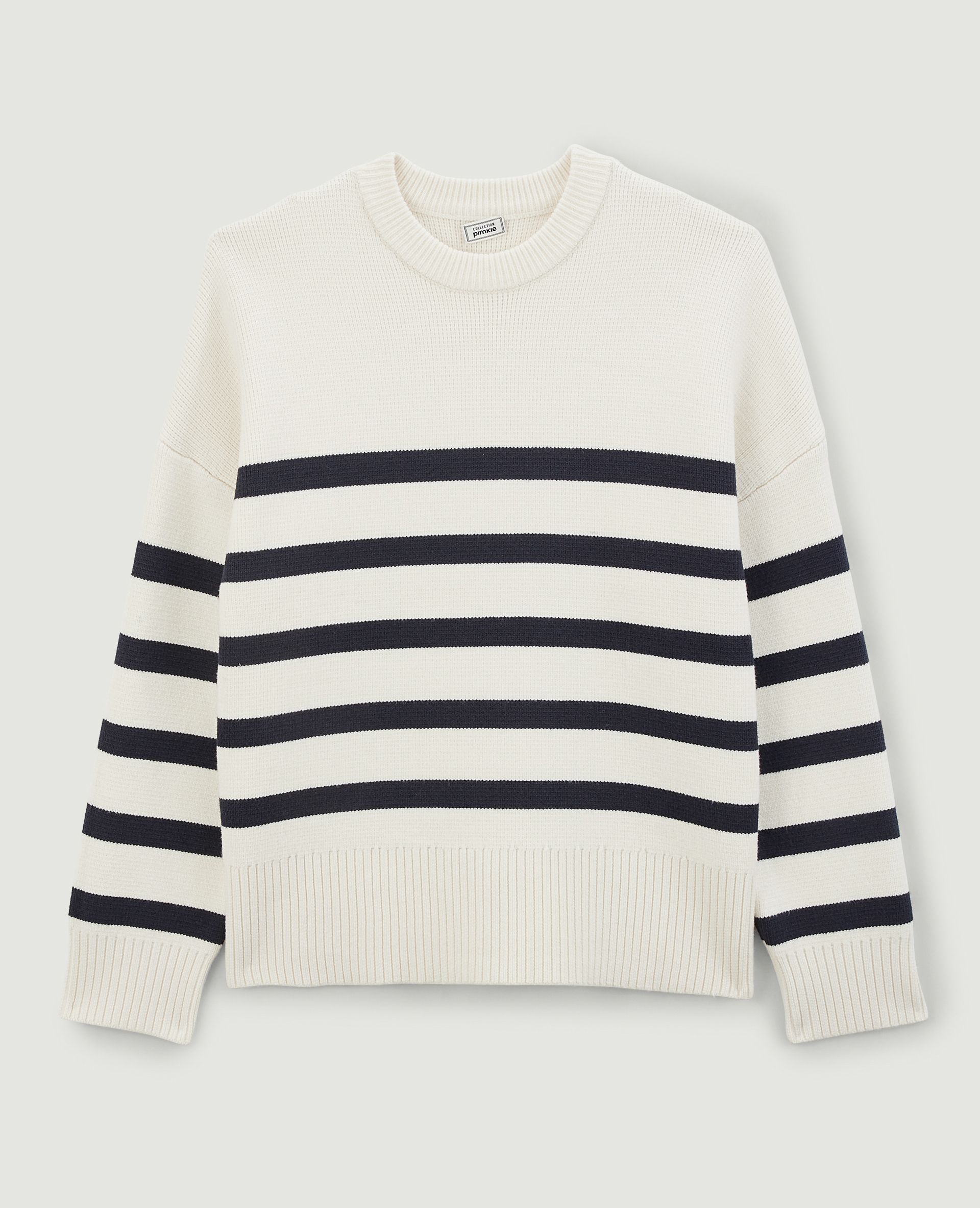 Pull marin en maille écru - Pimkie