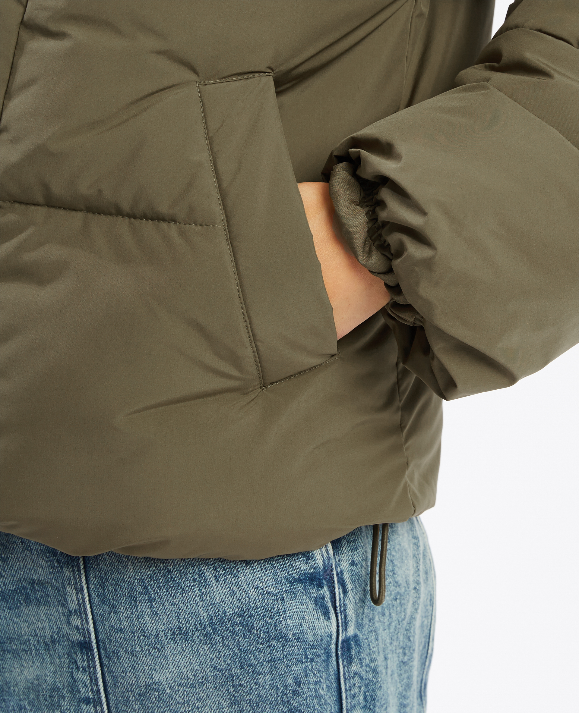 Doudoune 100% polyester recyclé vert kaki - Pimkie